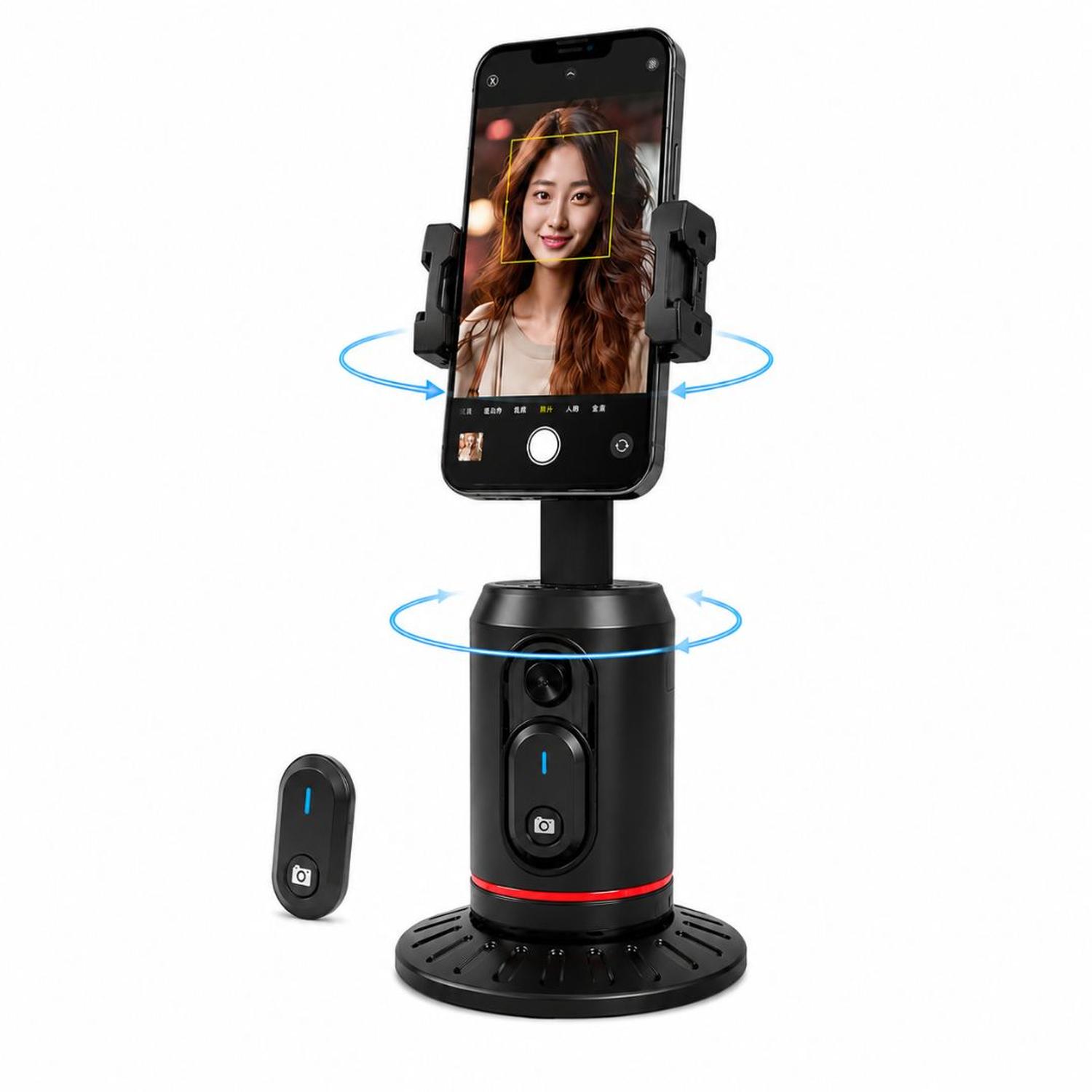 SELFIE STICK CON IA TRÍPODE INTELIGENTE Q02 SEGUIMIENTO FACIAL 360° CONTROL REMOTO - 1