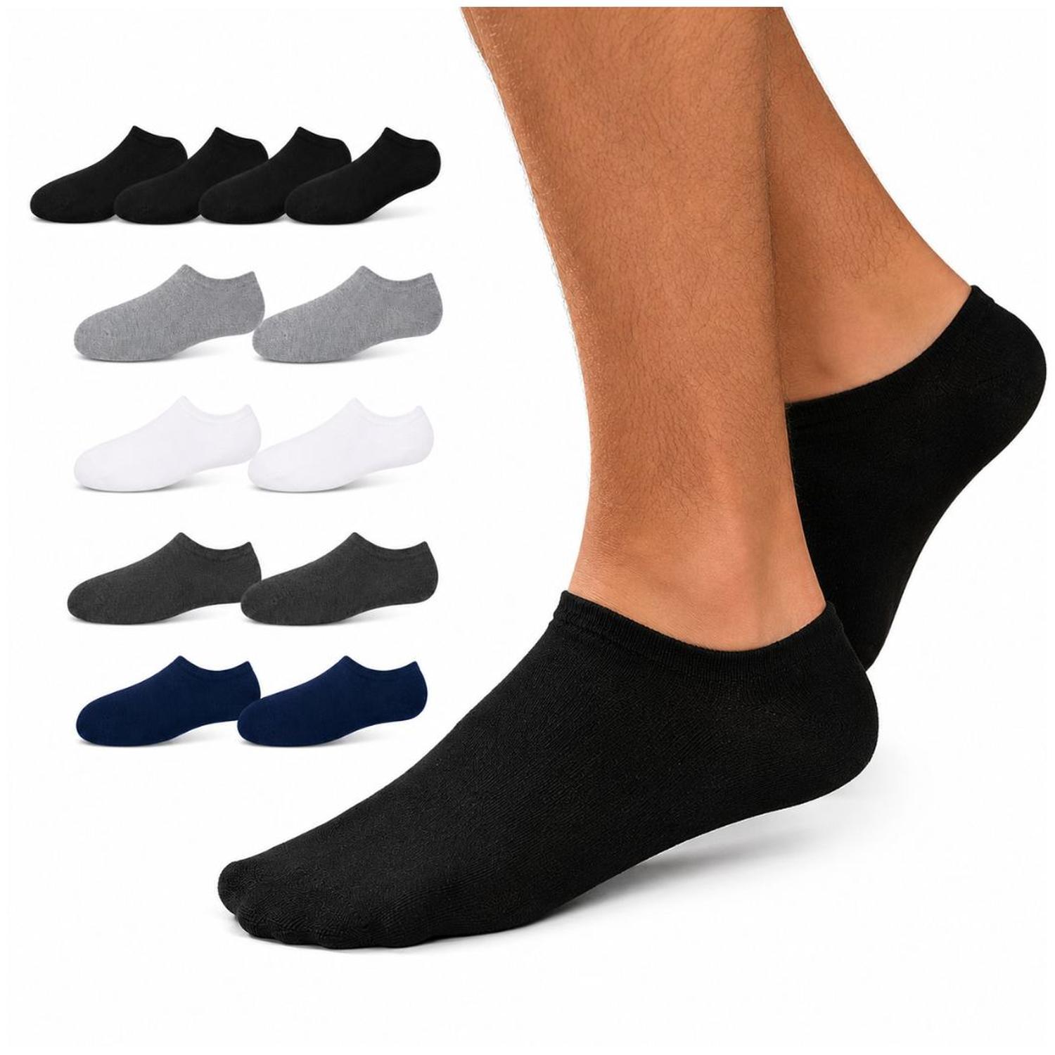 PACK X12 PARES DE MEDIAS TALONERAS PARA HOMBRE TRANSPIRABLES TALLA 40-45 - 7