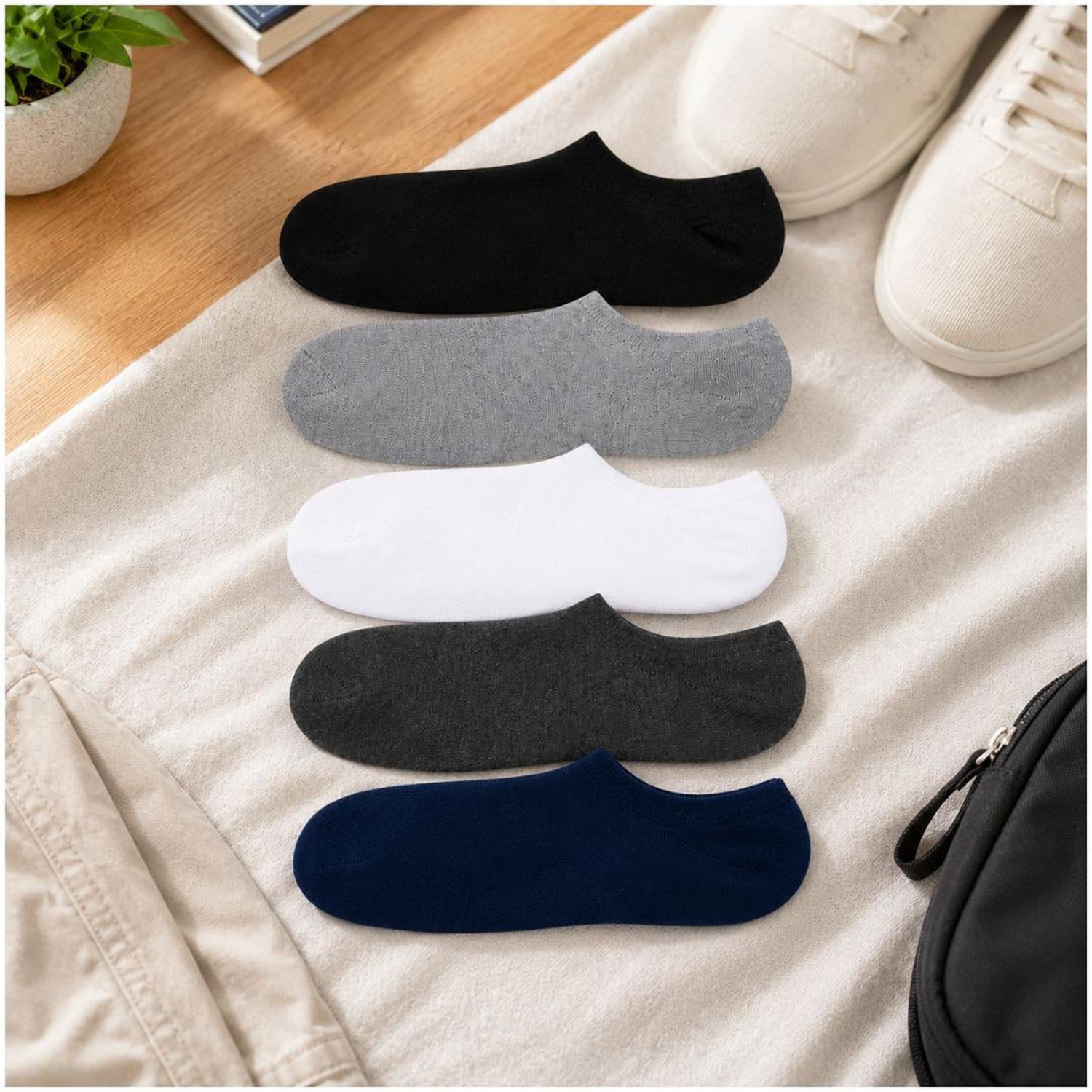 PACK X12 PARES DE MEDIAS TALONERAS PARA HOMBRE TRANSPIRABLES TALLA 40-45 - 8