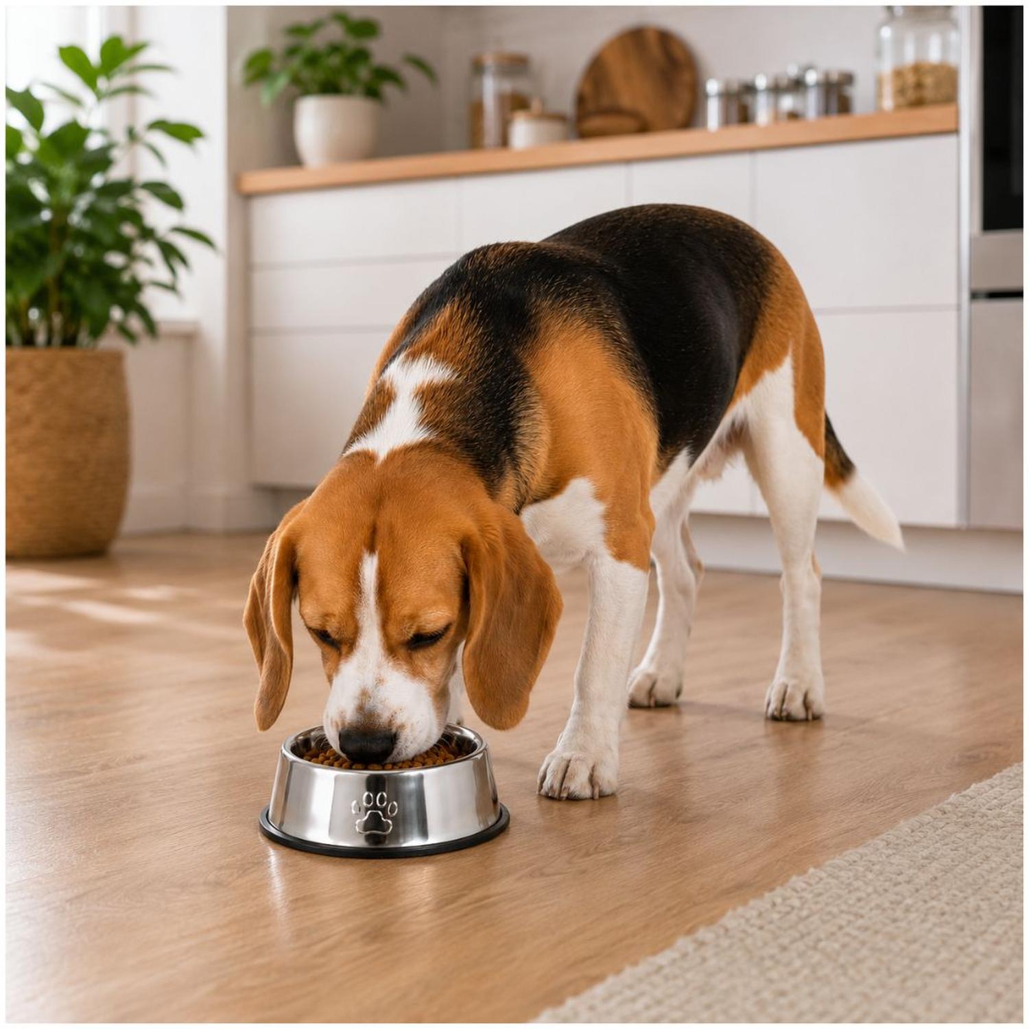 PLATO COMEDERO PARA MASCOTAS 26CM ACERO INOXIDABLE ANTIDESLIZANTE PERROS Y GATOS - 2