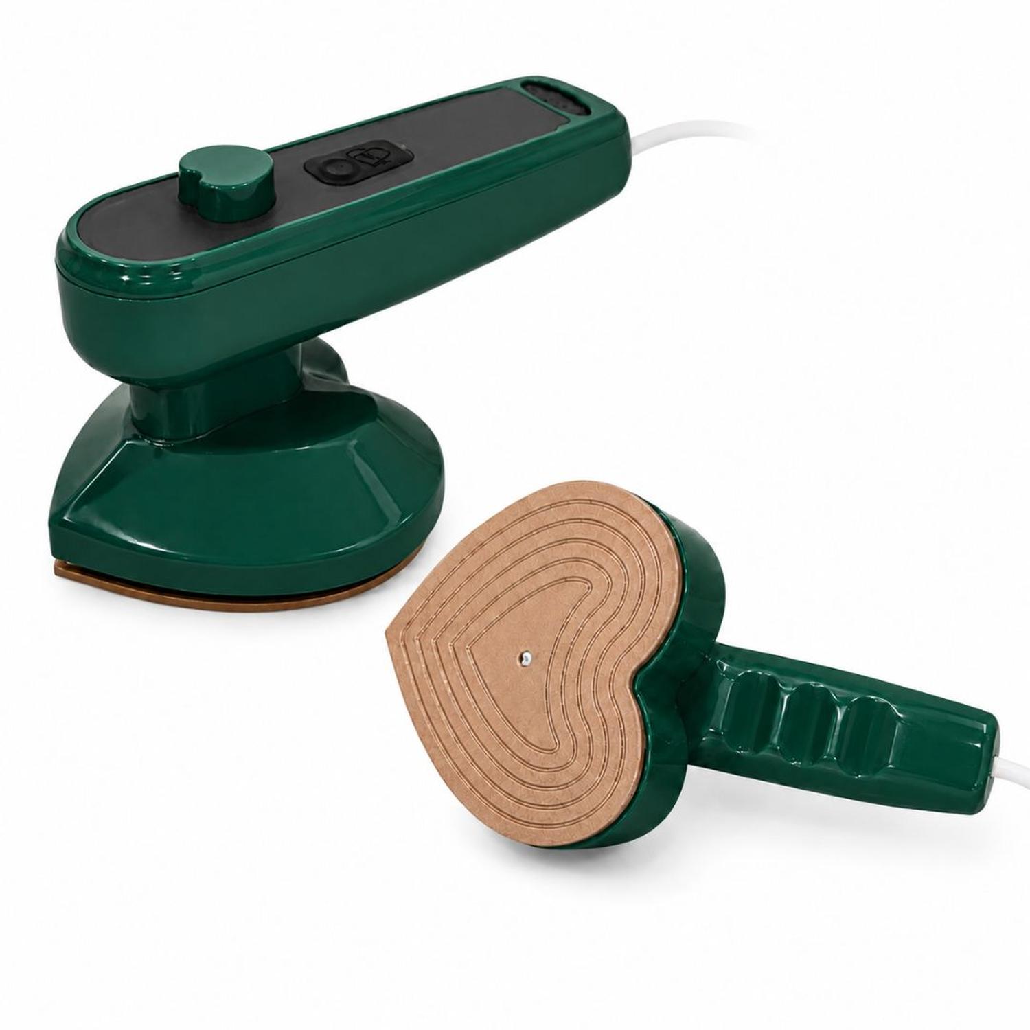 PLANCHA DE CORAZÓN A VAPOR ELÉCTRICA PLANCHADO ROPA VERTICAL HORIZONTAL ANTIADHERENTE TAMAÑO M - 3
