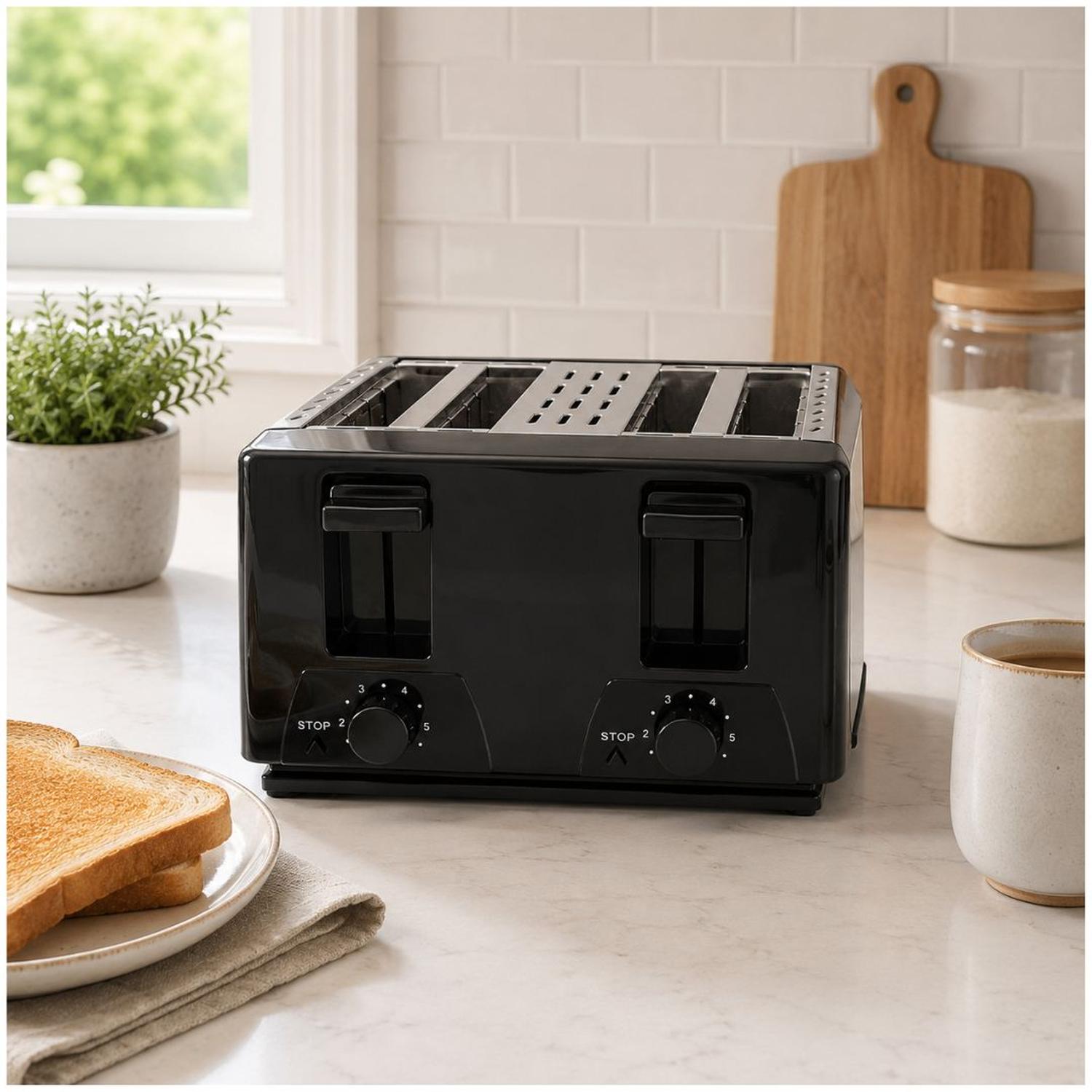 TOSTADORA ELÉCTRICA SC-BRD03 DE ACERO INOXIDABLE 4 PANES 1500W - 3