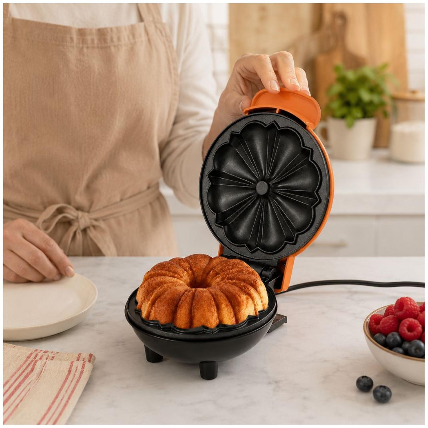 SANDWICHERA BOSNAK BSK-038 350W ANTIADHERENTE TIPO FLOR PASTELES CAKES - 3