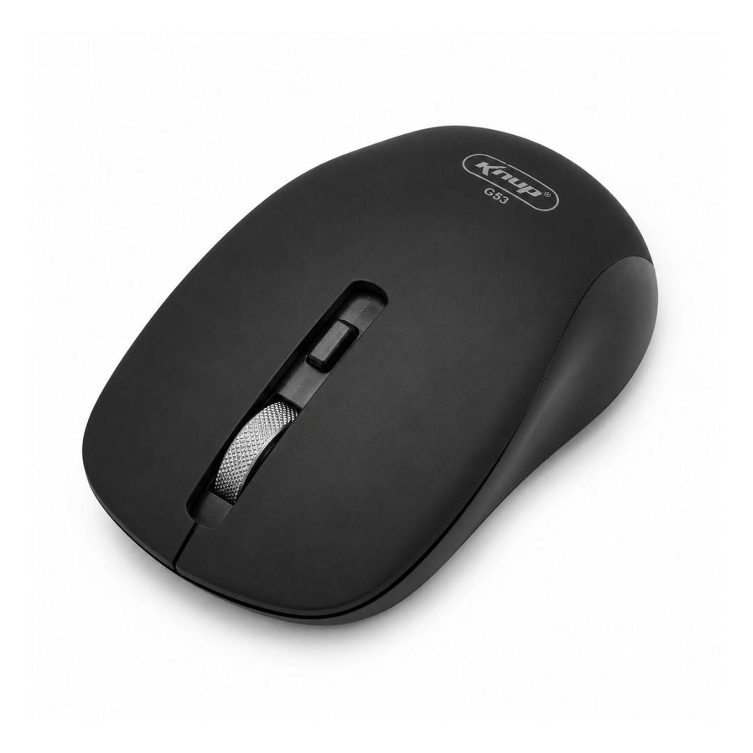 MOUSE INALÁMBRICO RECARGABLE KNUP G53 SILENCIOSO BLUETOOTH Y 2.4G LAPTOP PC TAMAÑO M - 2