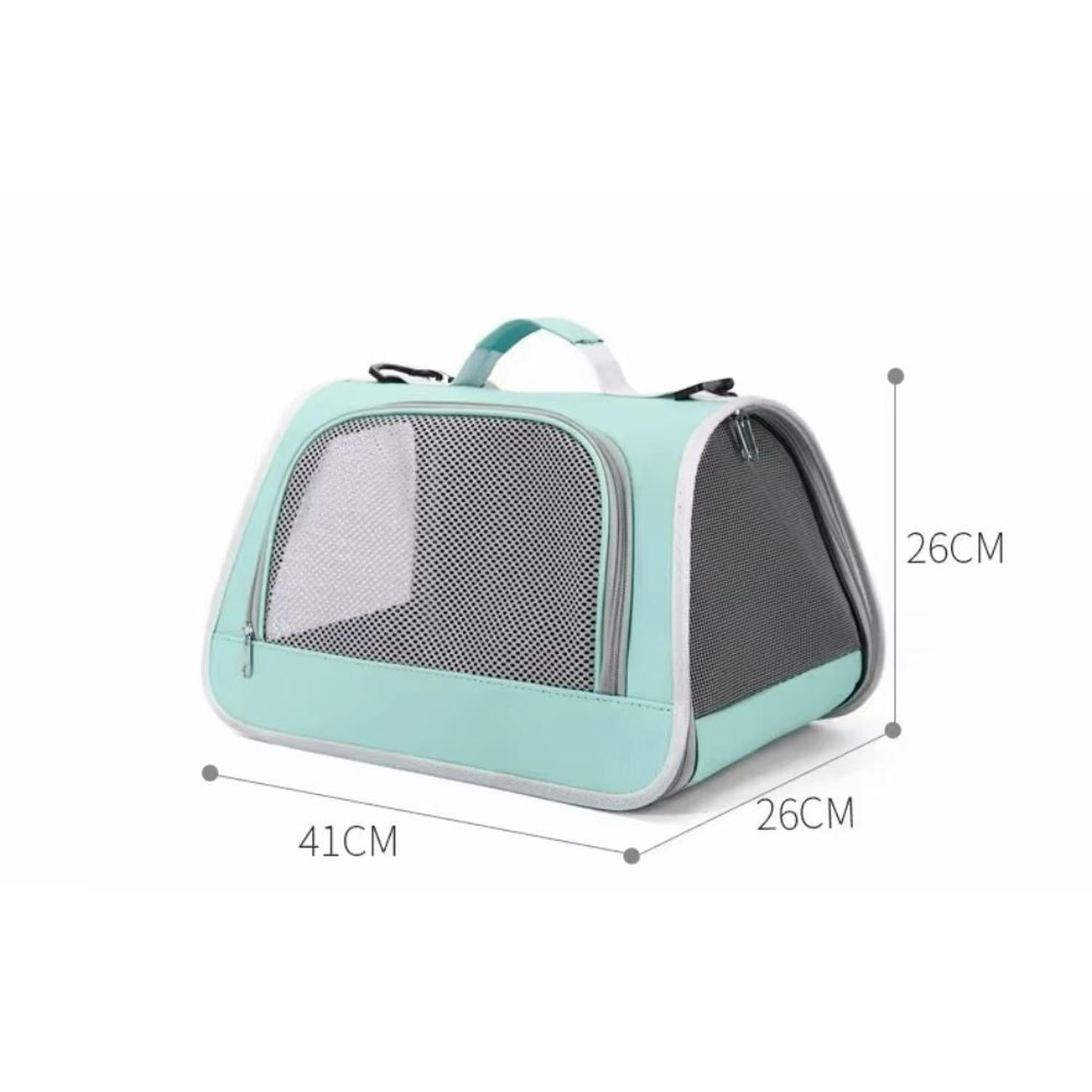 BOLSO MOCHILA MALETÍN PARA TRANSPORTAR MASCOTAS PEQUEÑAS GATOS TRANSPIRABLE - 4