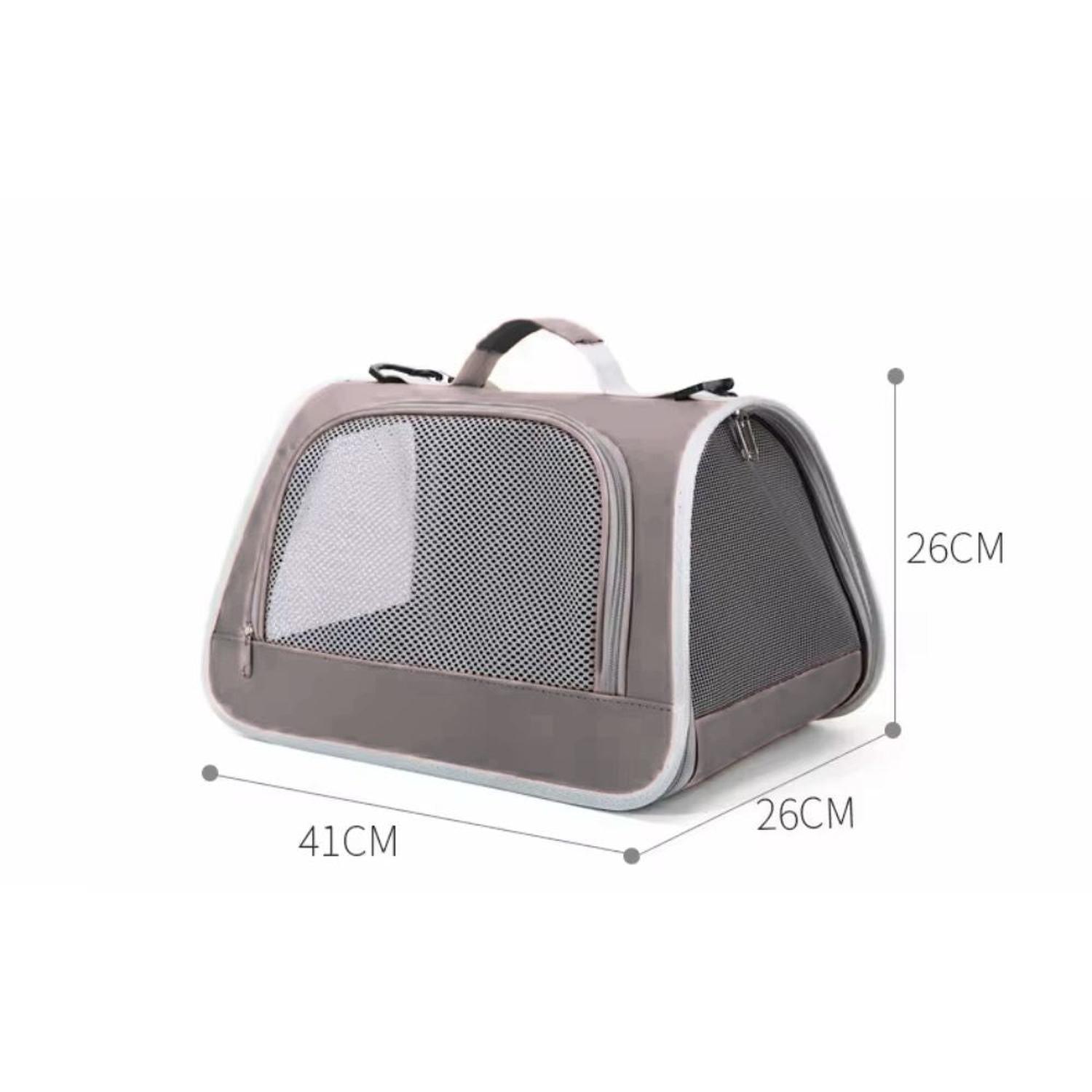 BOLSO MOCHILA MALETÍN PARA TRANSPORTAR MASCOTAS PEQUEÑAS GATOS TRANSPIRABLE - 5