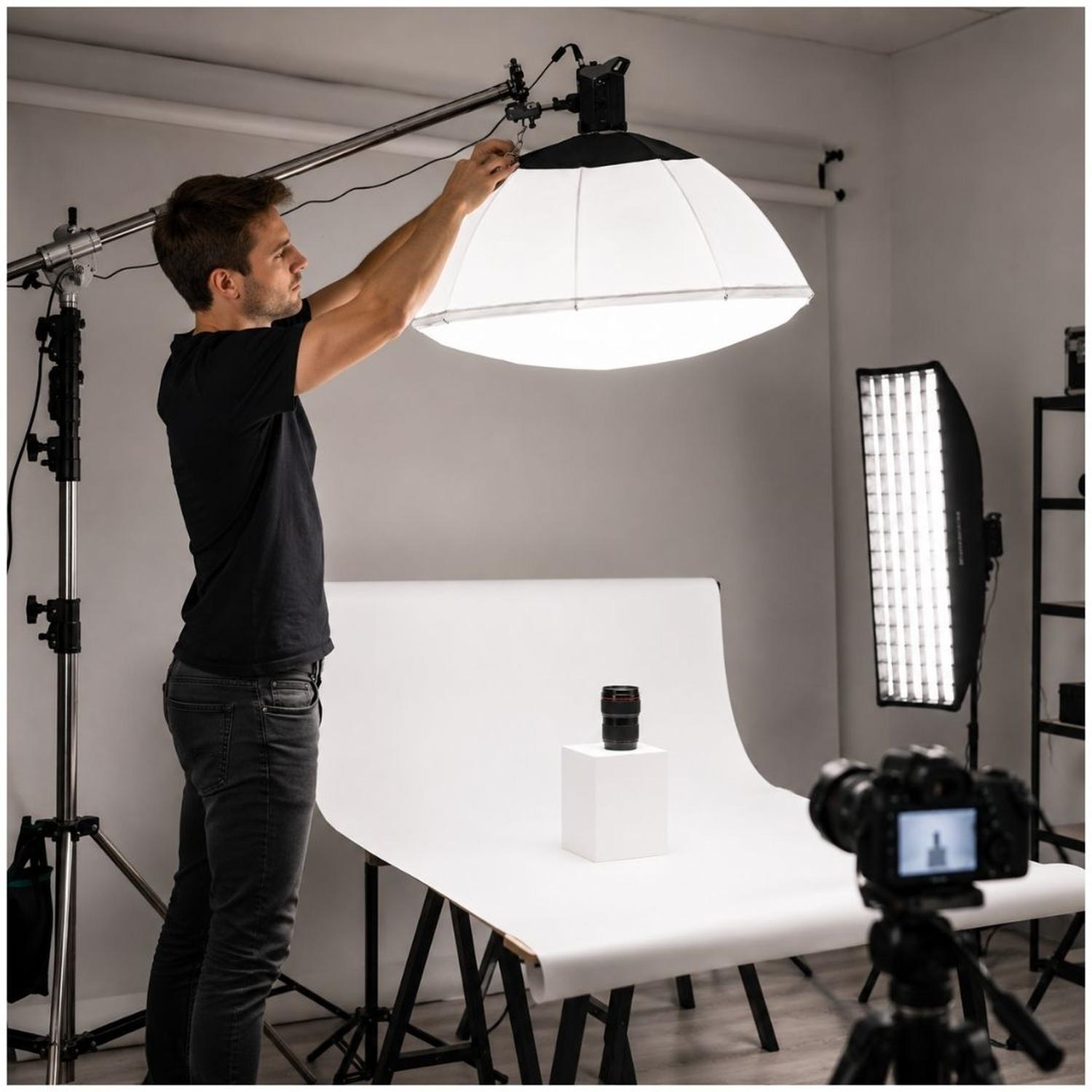 DIFUSOR SOFTBOX 360° PROFESIONAL PARA FOTOGRAFÍA Y VIDEO 60CM - 3