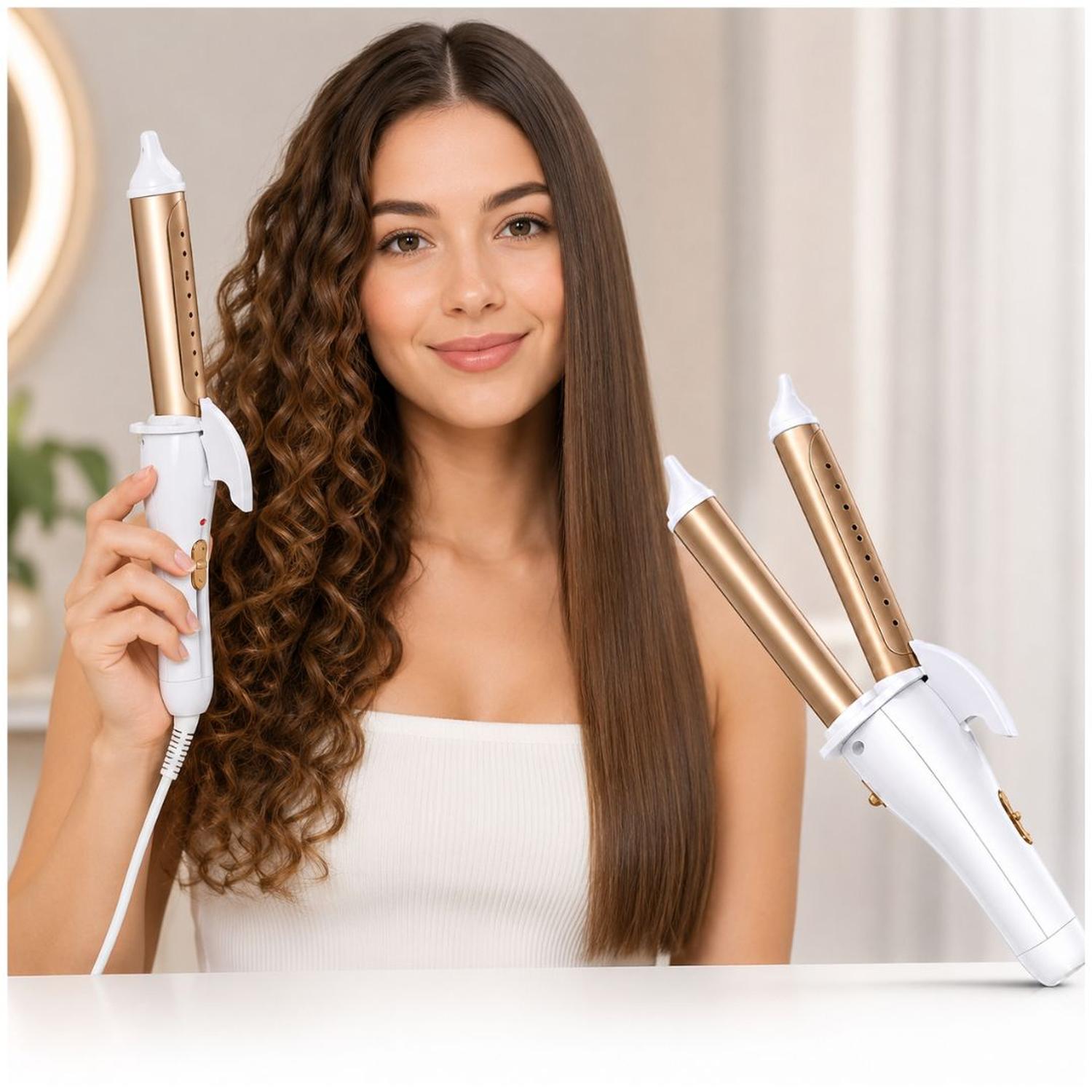PLANCHA ALISADORA RIZADORA 809 DE PELO 2 EN 1 PROFESIONAL PARA CABELLO - 4