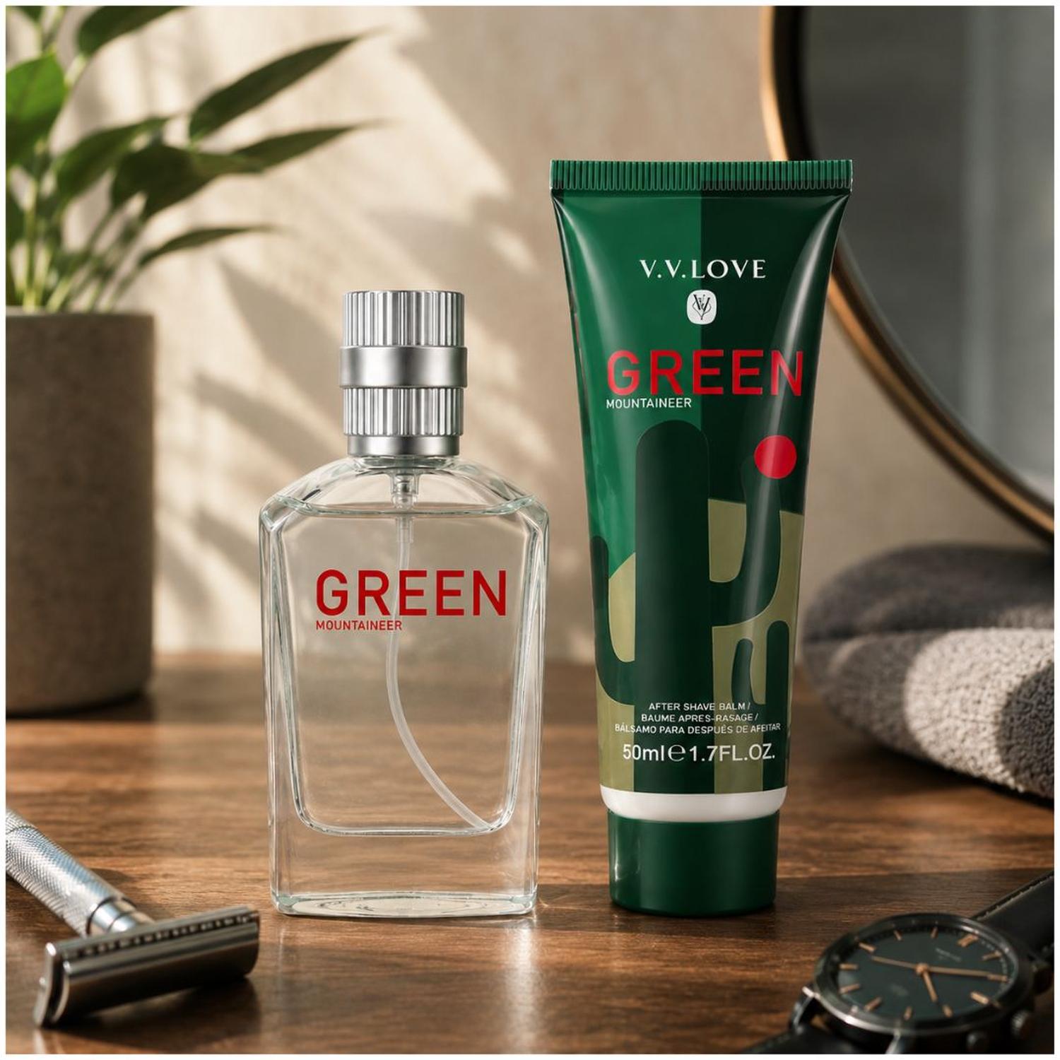 PACK COLONIA HOMBRE GREEN MOUNTAINEER 30ML CON BÁLSAMO AFTER SHAVE 50ML - 3