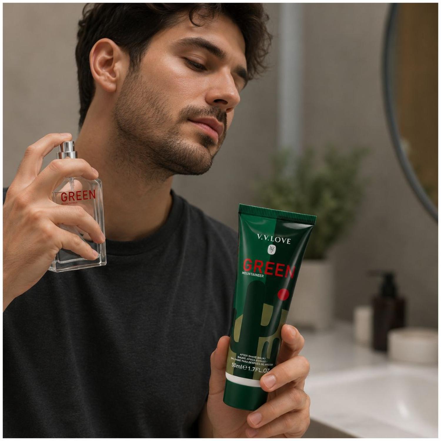 PACK COLONIA HOMBRE GREEN MOUNTAINEER 30ML CON BÁLSAMO AFTER SHAVE 50ML - 4