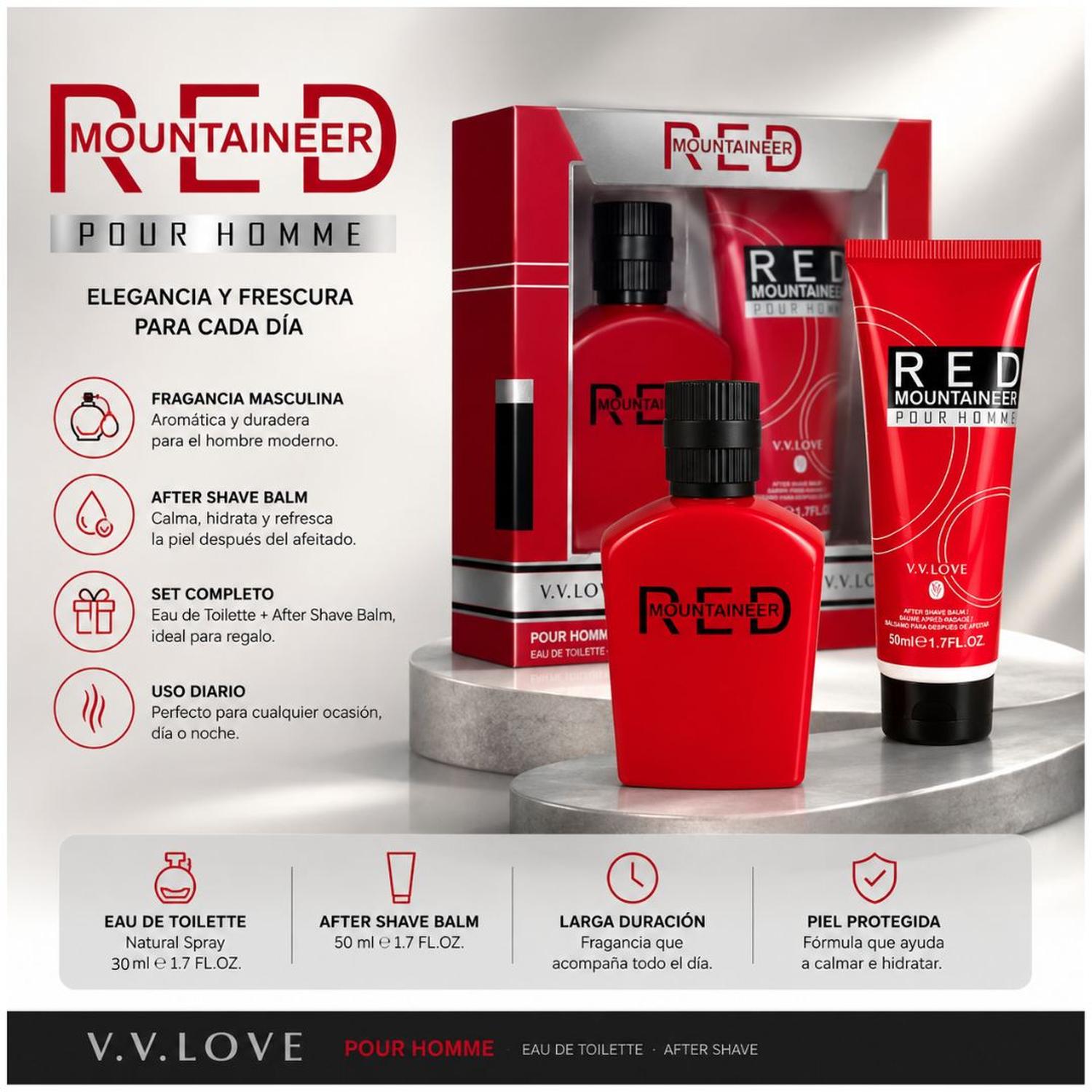 PACK COLONIA HOMBRE RED MOUNTAINEER 30ML CON BÁLSAMO AFTER SHAVE 50ML - 2