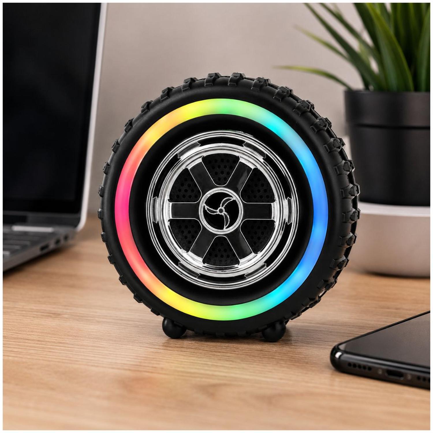 PARLANTE NEUMÁTICO BLUETOOTH LUCES RGB G2389 RECARGABLE 5W USB TF - 3