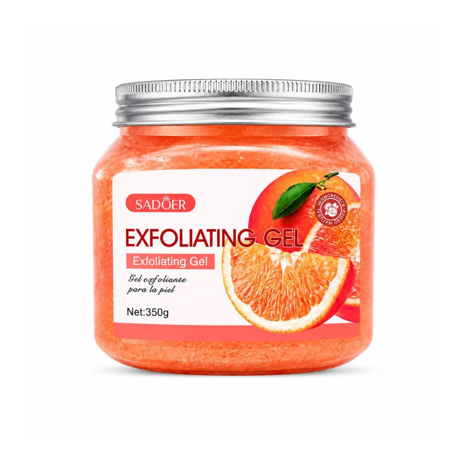 GEL EXFOLIANTE CORPORAL FACIAL SADOER 350G ALOE VERA SAL MARINA VITAMINA E - 1