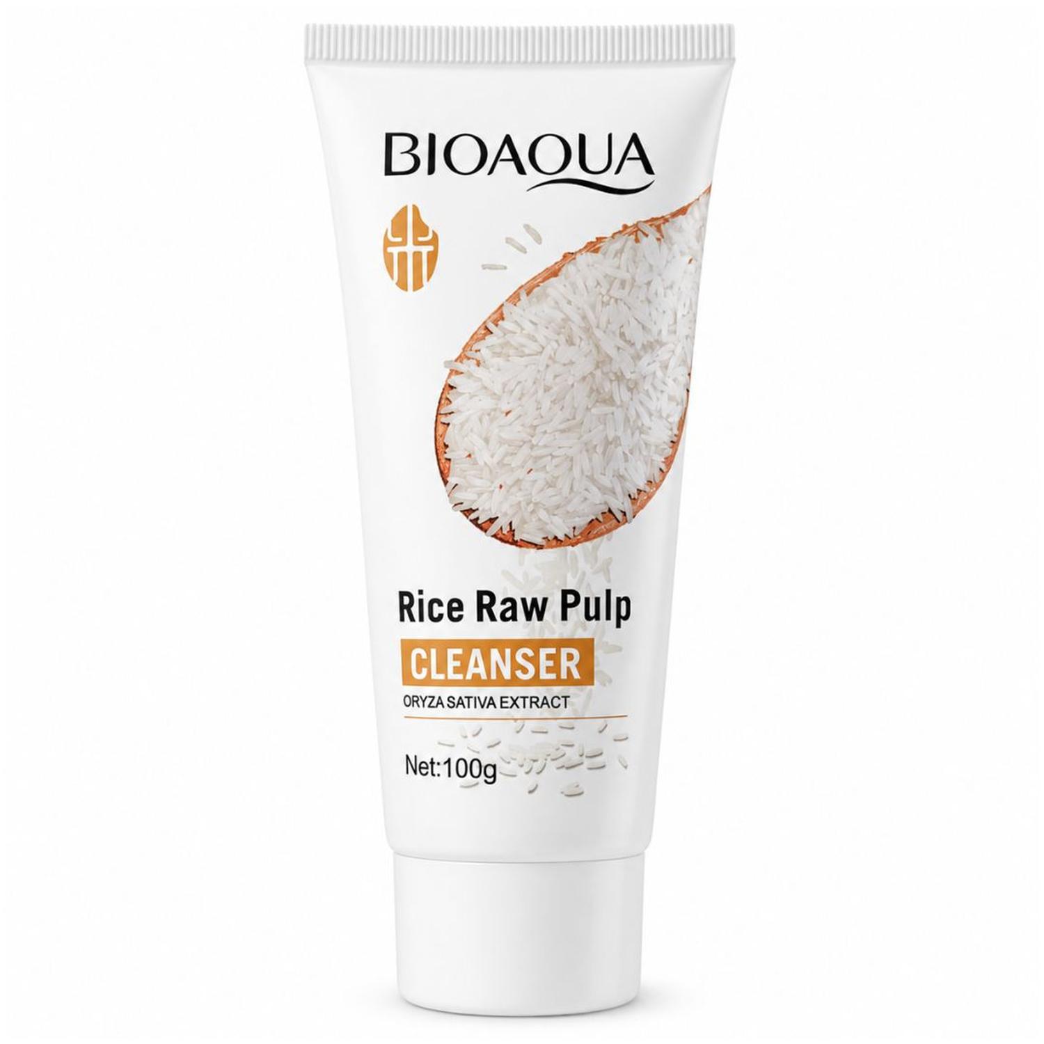 LIMPIADOR FACIAL EN ESPUMA BIOAQUA CON EXTRACTO DE ARROZ 100G HIDRATA - 1