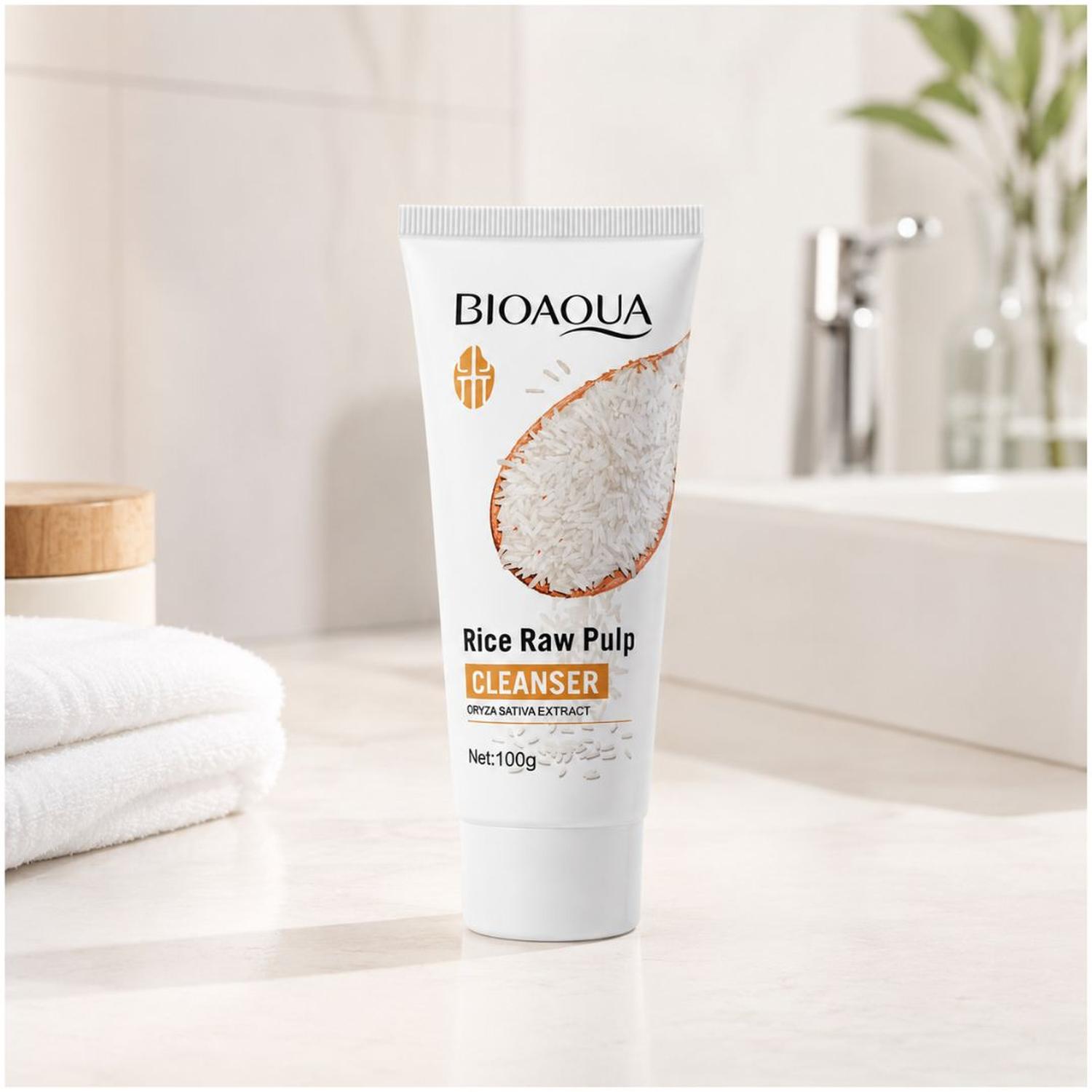 LIMPIADOR FACIAL EN ESPUMA BIOAQUA CON EXTRACTO DE ARROZ 100G HIDRATA - 4