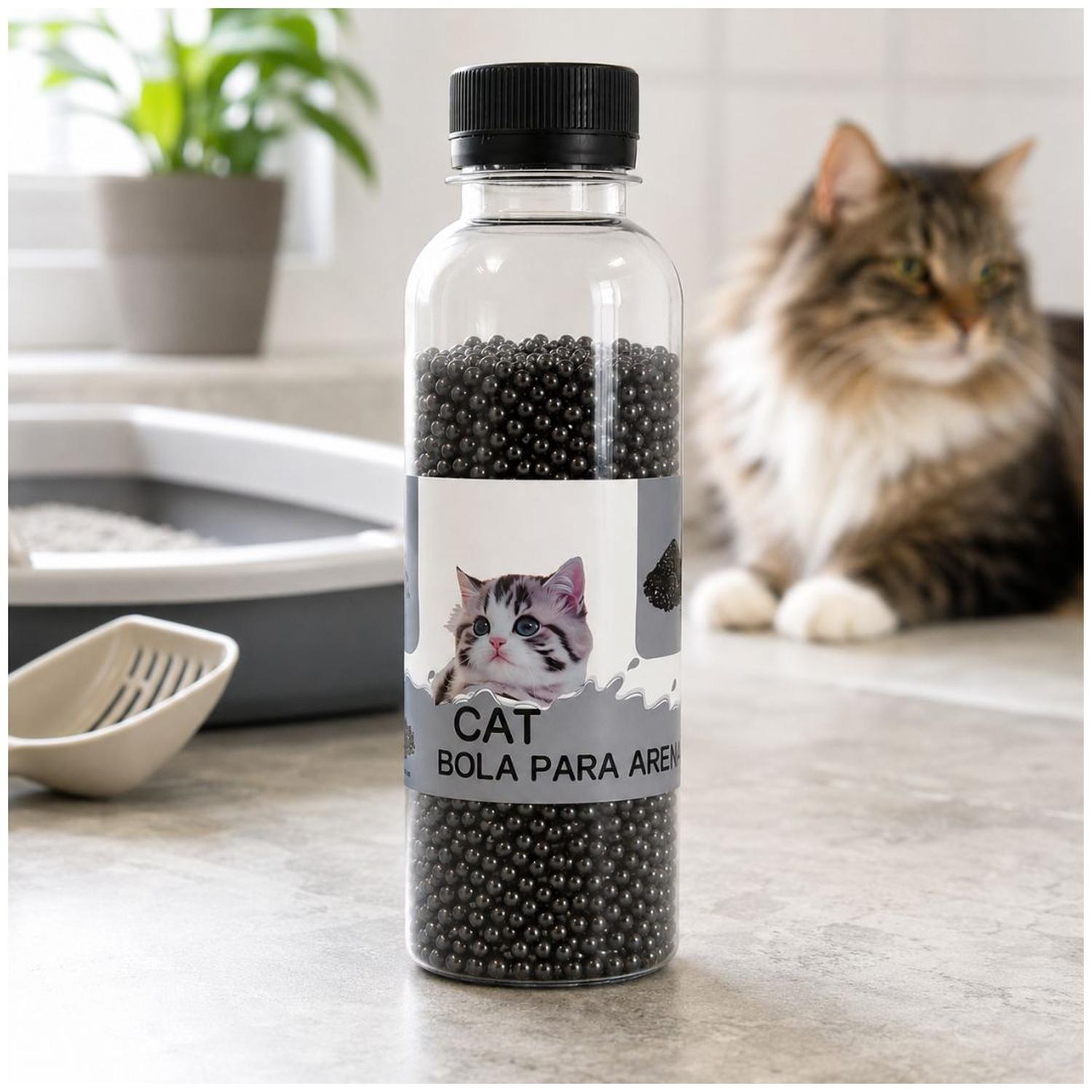 PACK X2 PERLAS BOLAS DE CARBÓN ACTIVADO 500 ML DESODORANTE ARENA ARENERO DE GATO - 4