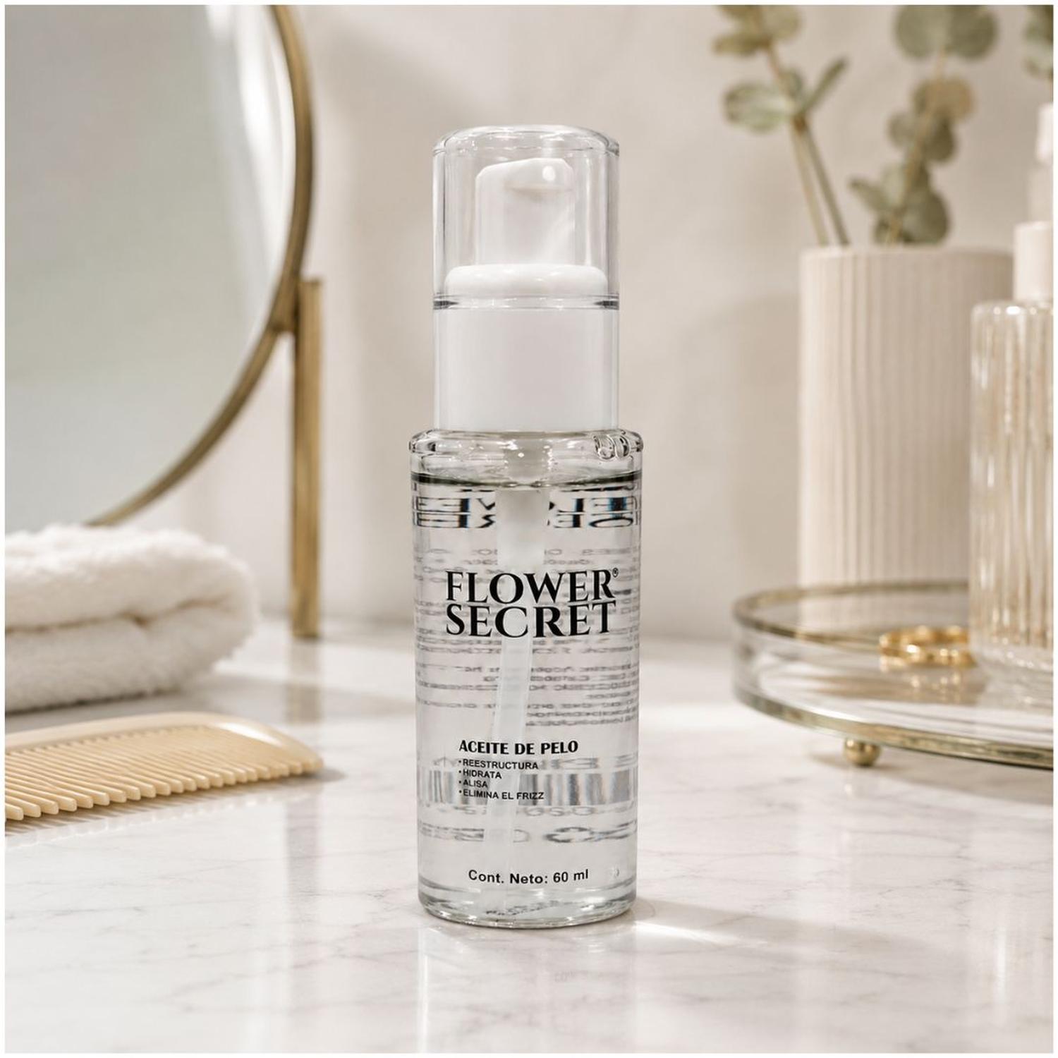 ACEITE CAPILAR DE COCO FLOWER SECRET 60ML ANTI-FRIZZ HIDRATA SUAVIZA Y RESTRUCTURA - 5