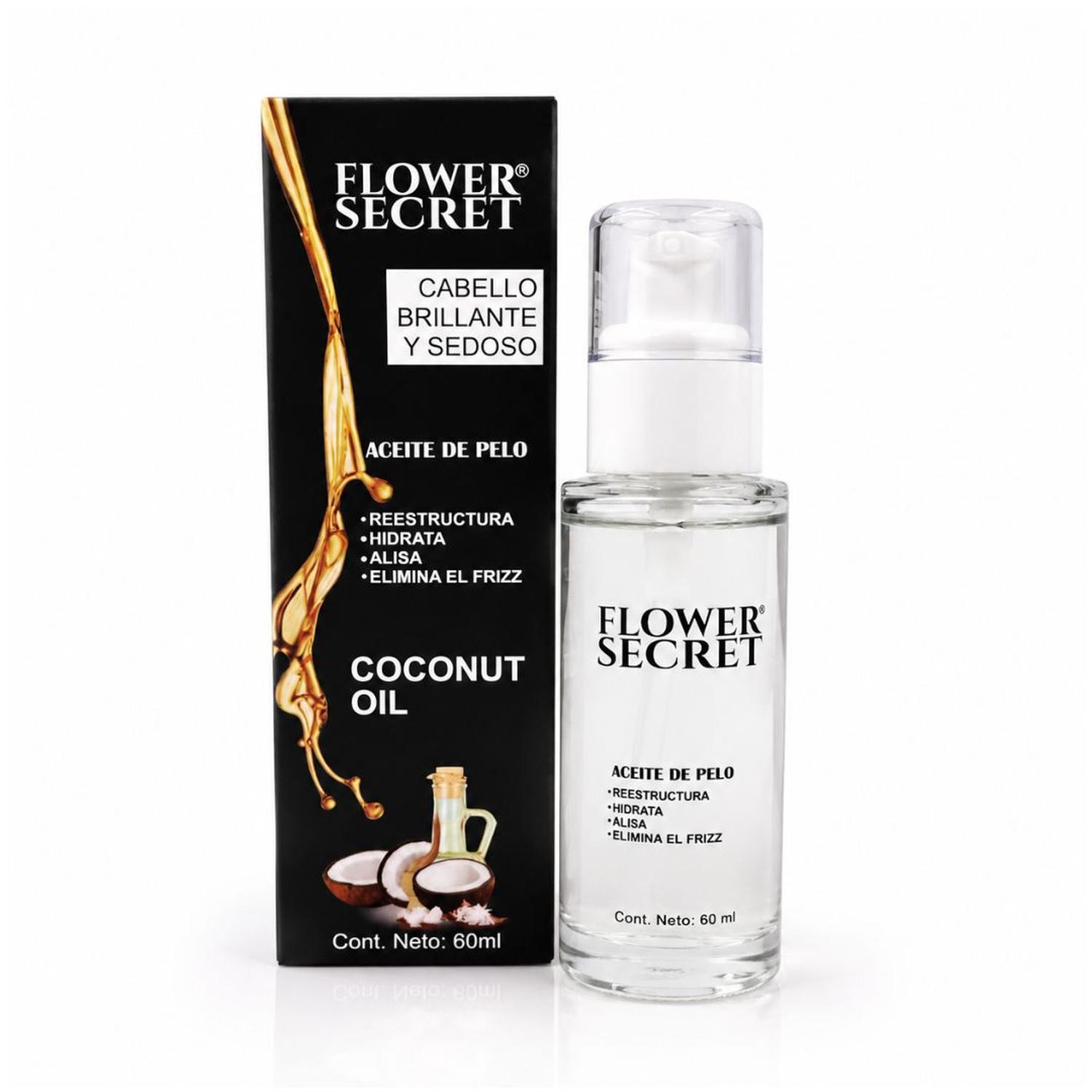 ACEITE CAPILAR DE COCO FLOWER SECRET 60ML ANTI-FRIZZ HIDRATA SUAVIZA Y RESTRUCTURA - 6