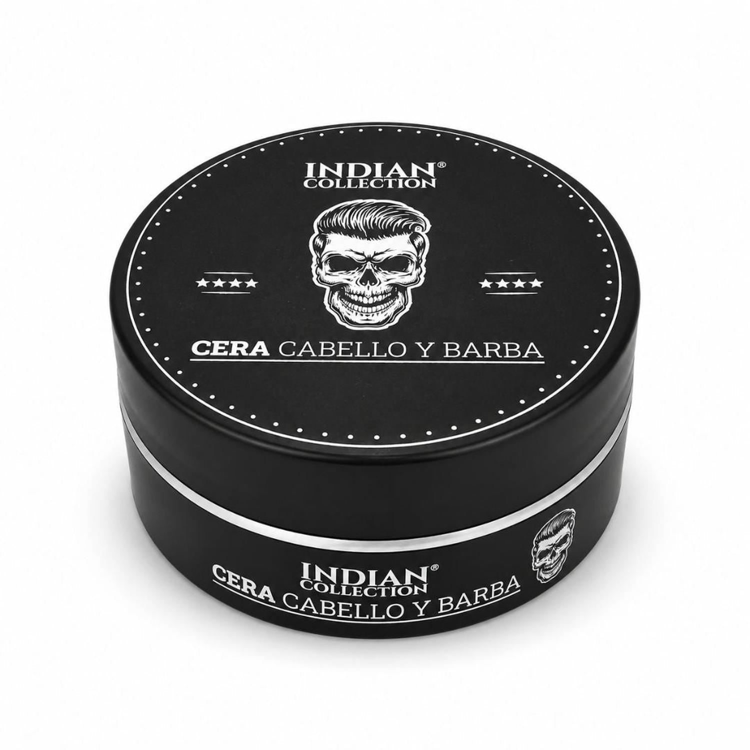 CERA PARA CABELLO Y BARBA INDIAN COLLECTION 150G FIJACIÓN FLEXIBLE ACABADO NATURAL - 1