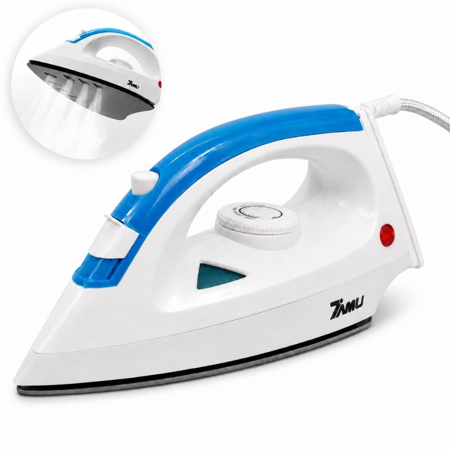 PLANCHA A VAPOR ELÉCTRICA 1200W BASE ANTIADHERENTE ZIMU R1808 - 1