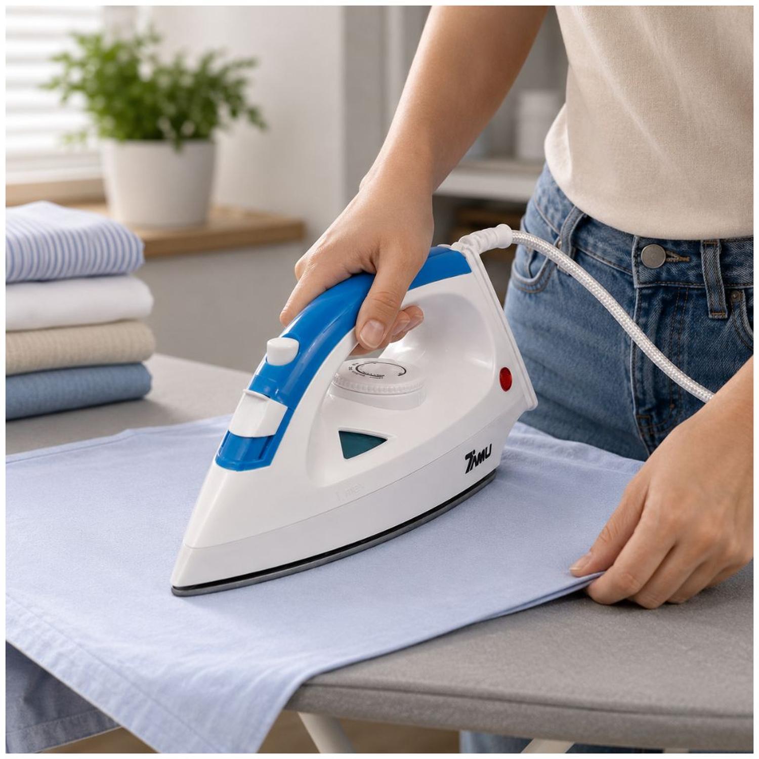 PLANCHA A VAPOR ELÉCTRICA 1200W BASE ANTIADHERENTE ZIMU R1808 - 2