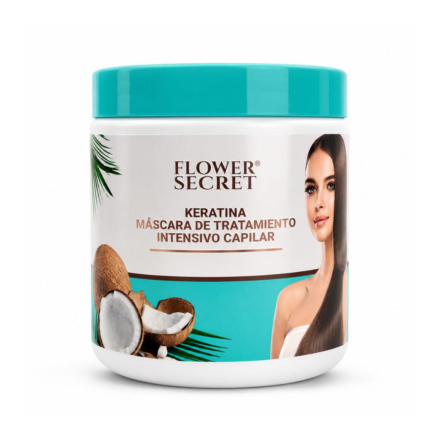 MASCARILLA CAPILAR FLOWER SECRET KERATINA CON COCO 500 ML HIDRATANTE Y NUTRITIVO - 1