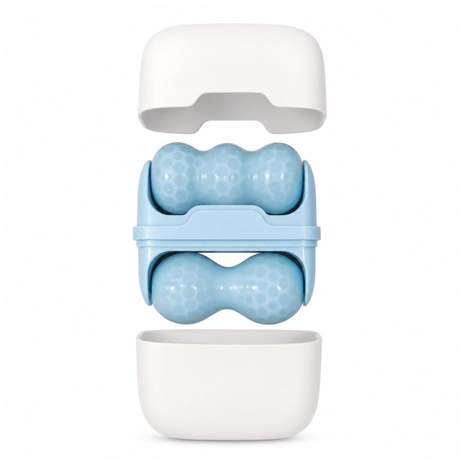 MASAJEADOR FACIAL ICE ROLLER S30 SKINCARE ROSTRO CUELLO CUERPO DOBLE CABEZAL TAMAÑO M - 2