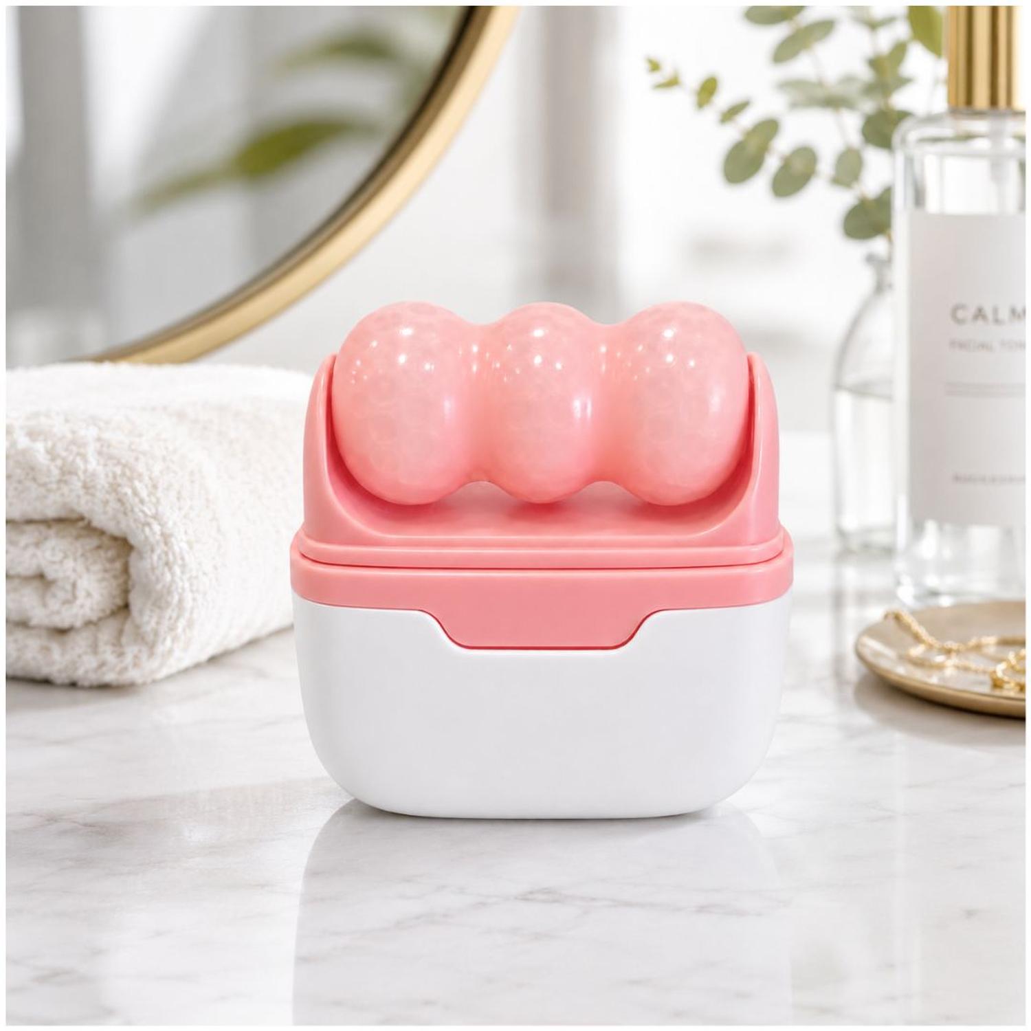 MASAJEADOR FACIAL ICE ROLLER S30 SKINCARE ROSTRO CUELLO CUERPO DOBLE CABEZAL TAMAÑO M - 3