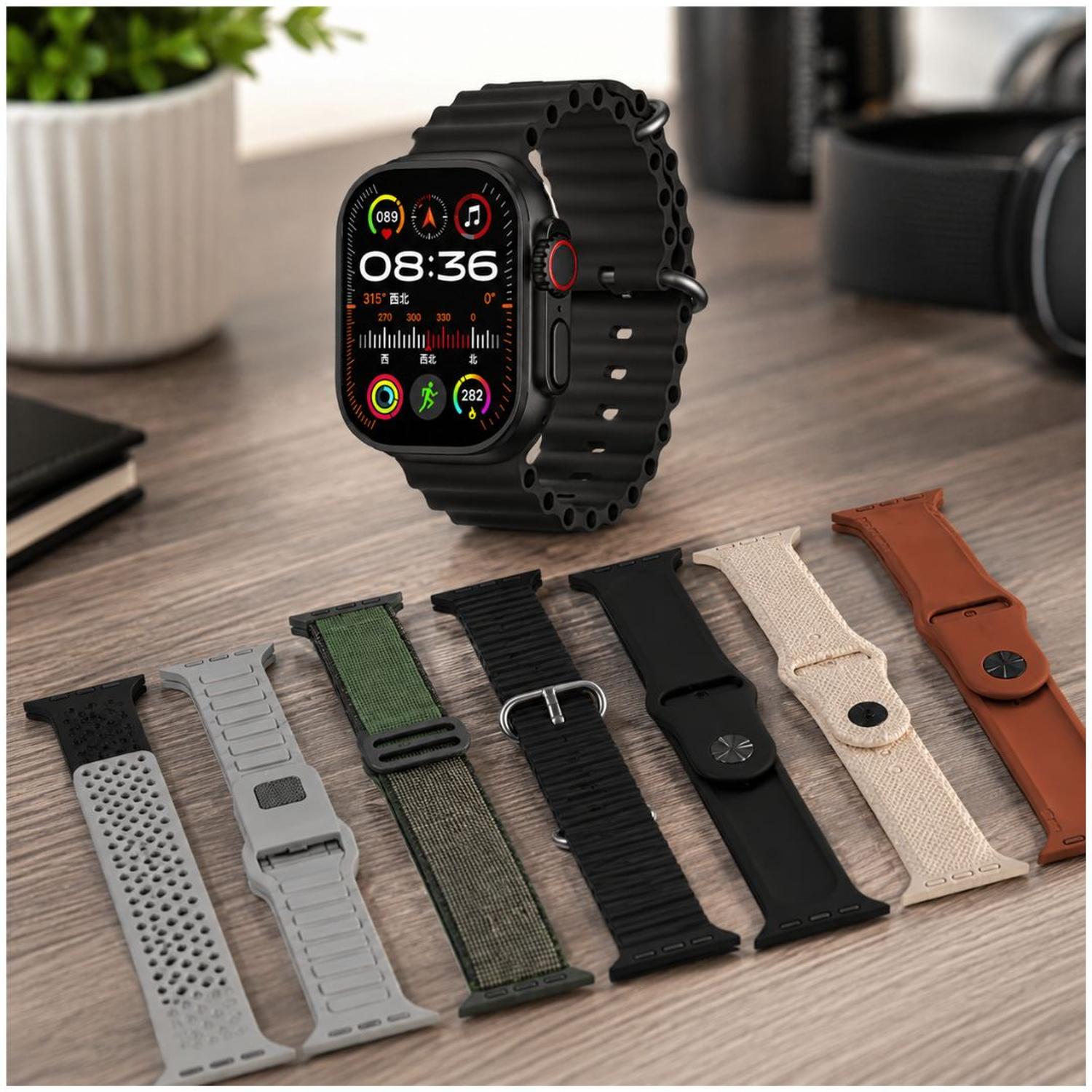SMARTWATCH DS7 EN 1 ULTRA BIG 3 CON 7 CORREAS MONITOREO SALUD Y MODOS DEPORTIVOS TAMAÑO M - 3