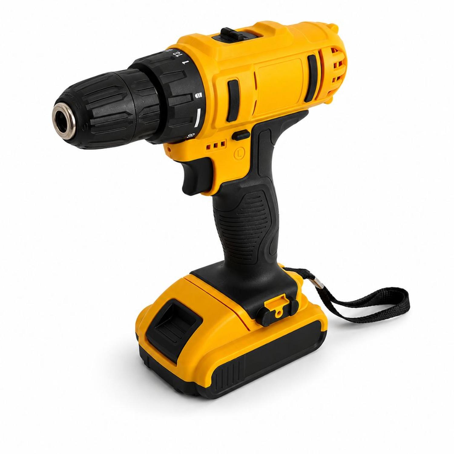 KIT TALADRO ELÉCTRICO INALÁMBRICO ERGONÓMICO DOBLE BATERÍA MALETÍN Y 24 ACCESORIOS - 5