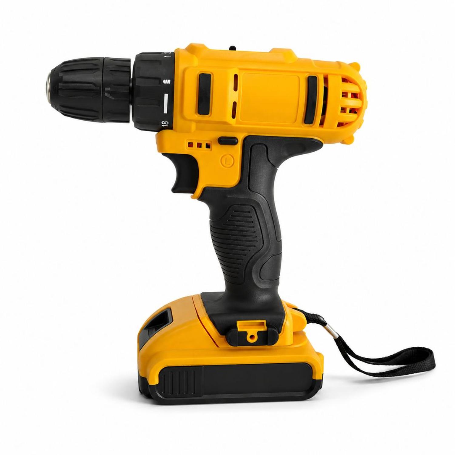 KIT TALADRO ELÉCTRICO INALÁMBRICO ERGONÓMICO DOBLE BATERÍA MALETÍN Y 24 ACCESORIOS - 6