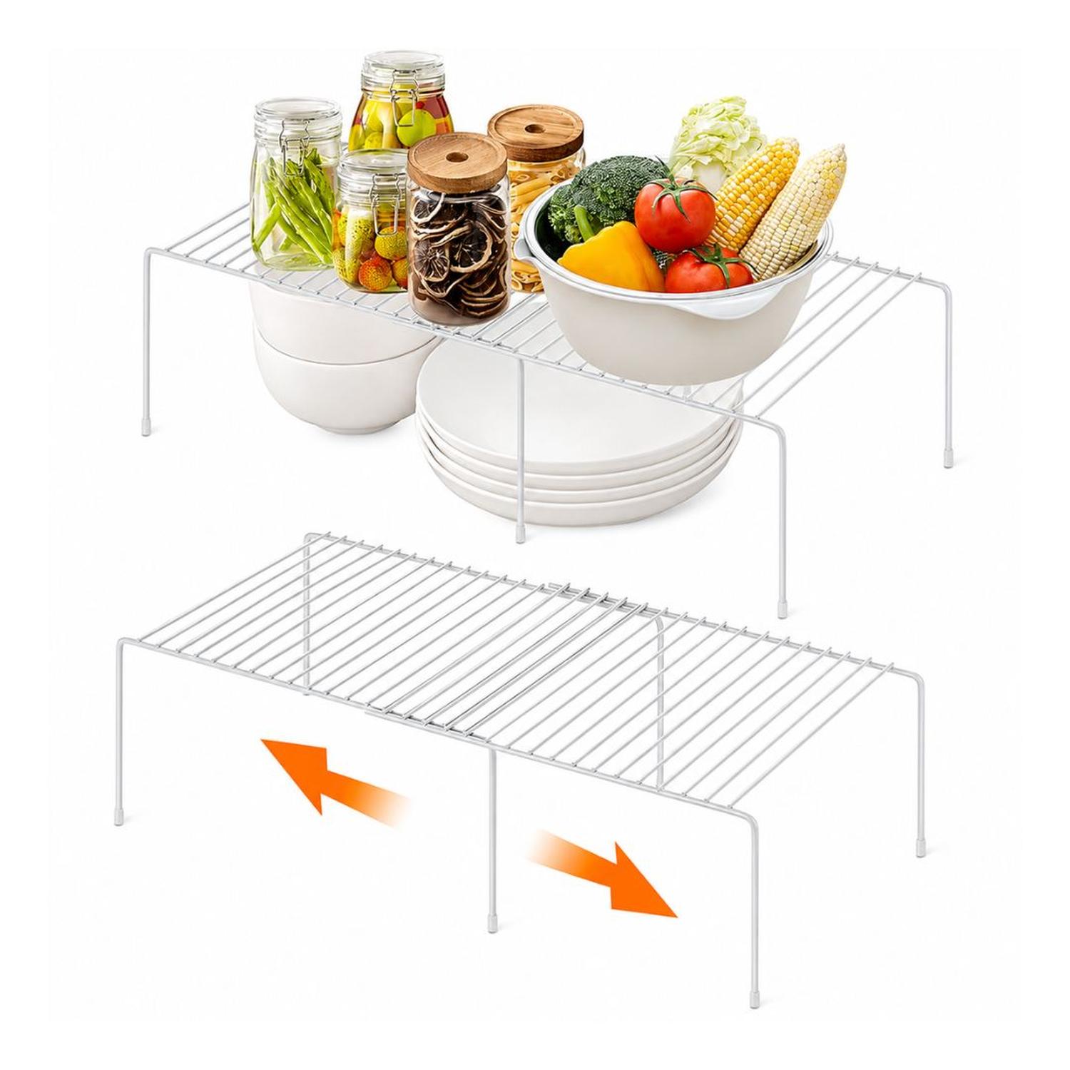 ORGANIZADOR MULTIFUNCIONAL REPOSTERO LAVADERO COCINA AJUSTABLE 16X70X21.5CM TAMAÑO M - 6