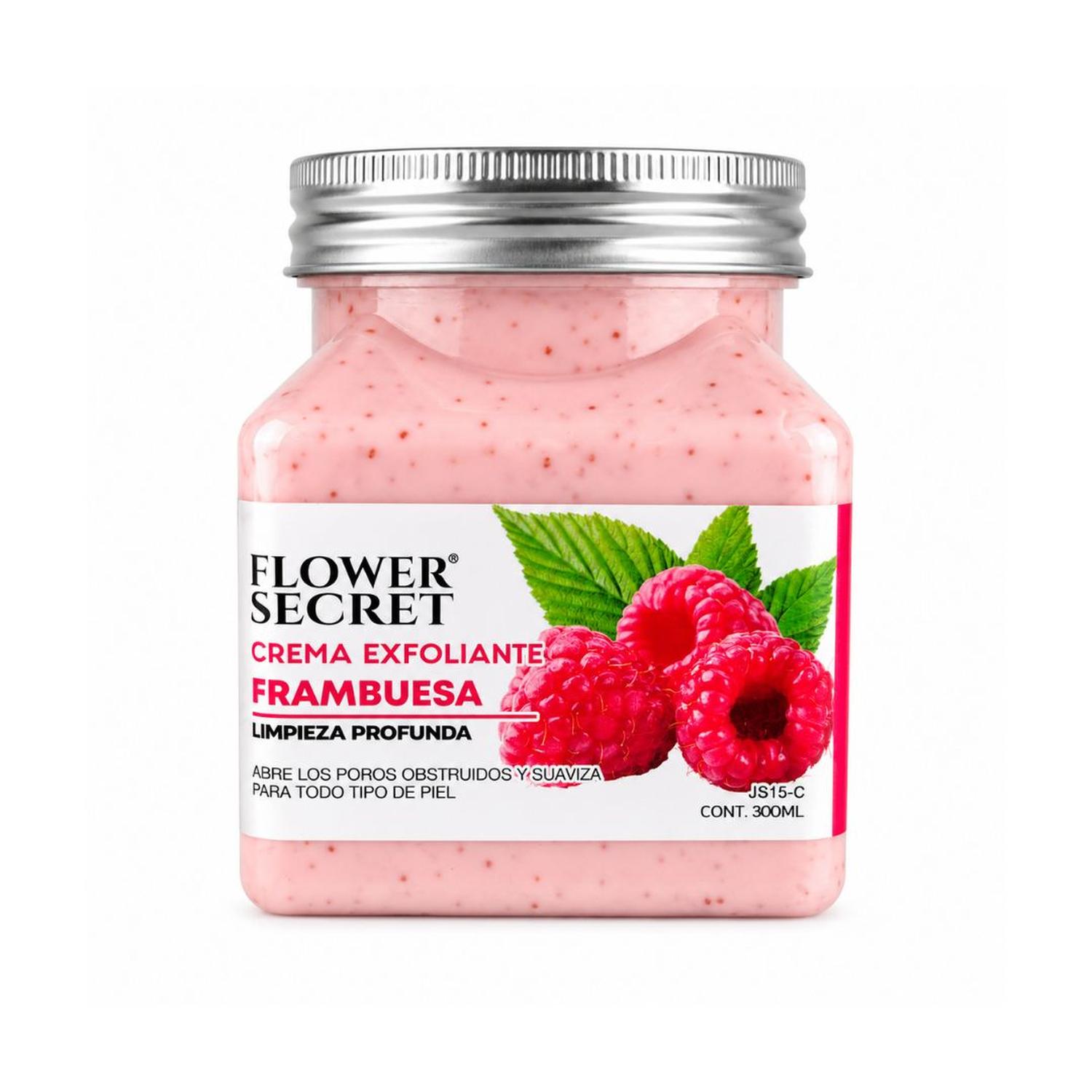 CREMA EXFOLIANTE CORPORAL JS15-C FLOWER SECRET FRAMBUESA 300 ML - 1