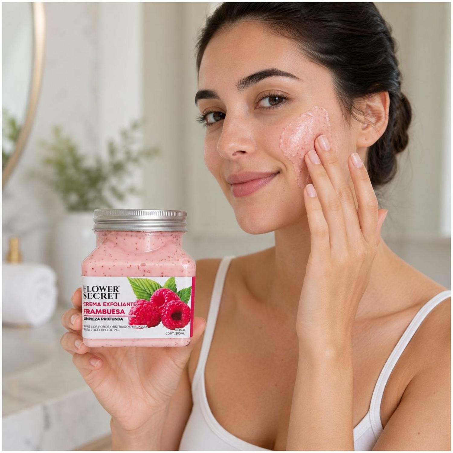 CREMA EXFOLIANTE CORPORAL JS15-C FLOWER SECRET FRAMBUESA 300 ML - 2