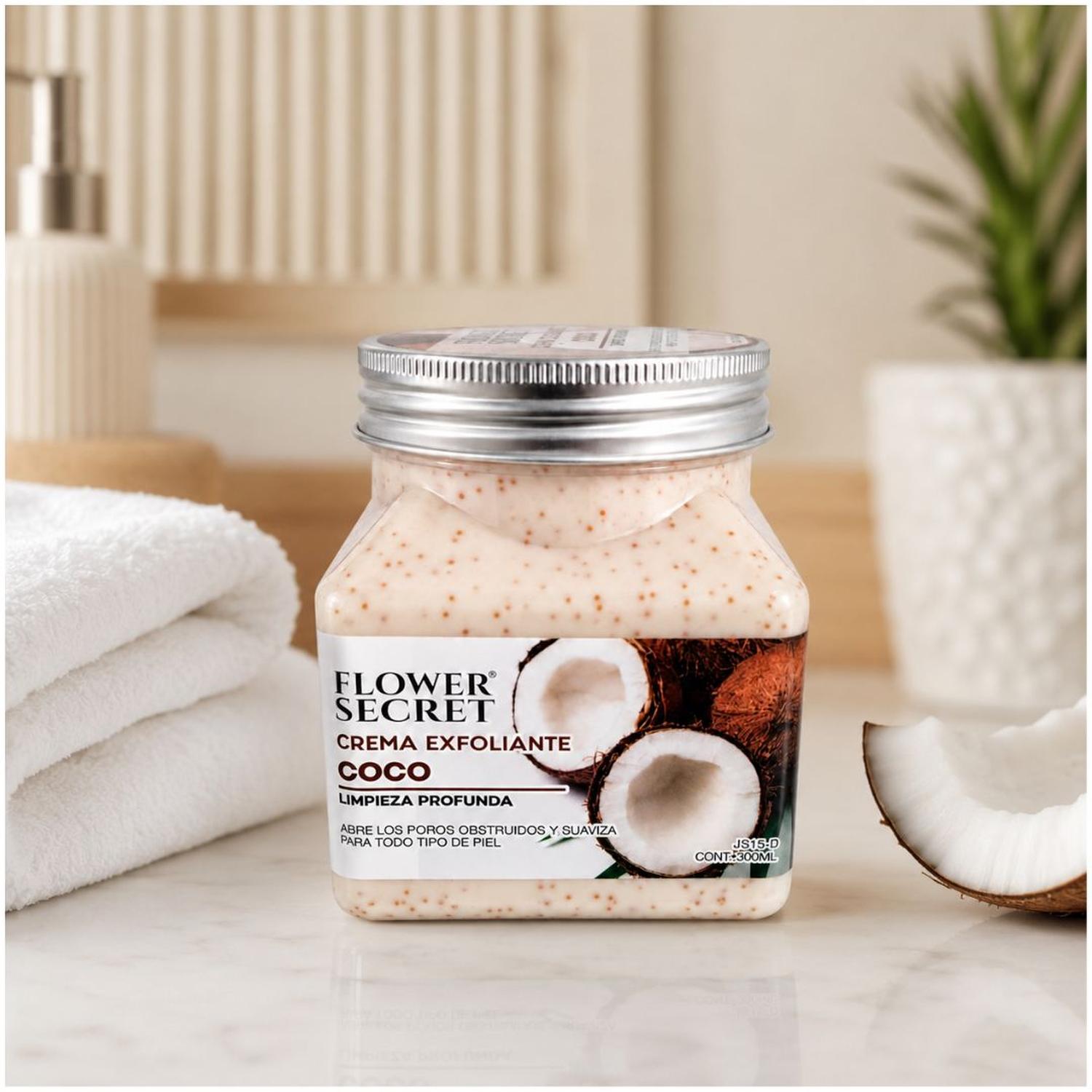 CREMA EXFOLIANTE CORPORAL JS15-D FLOWER SECRET COCO 300 ML - 4