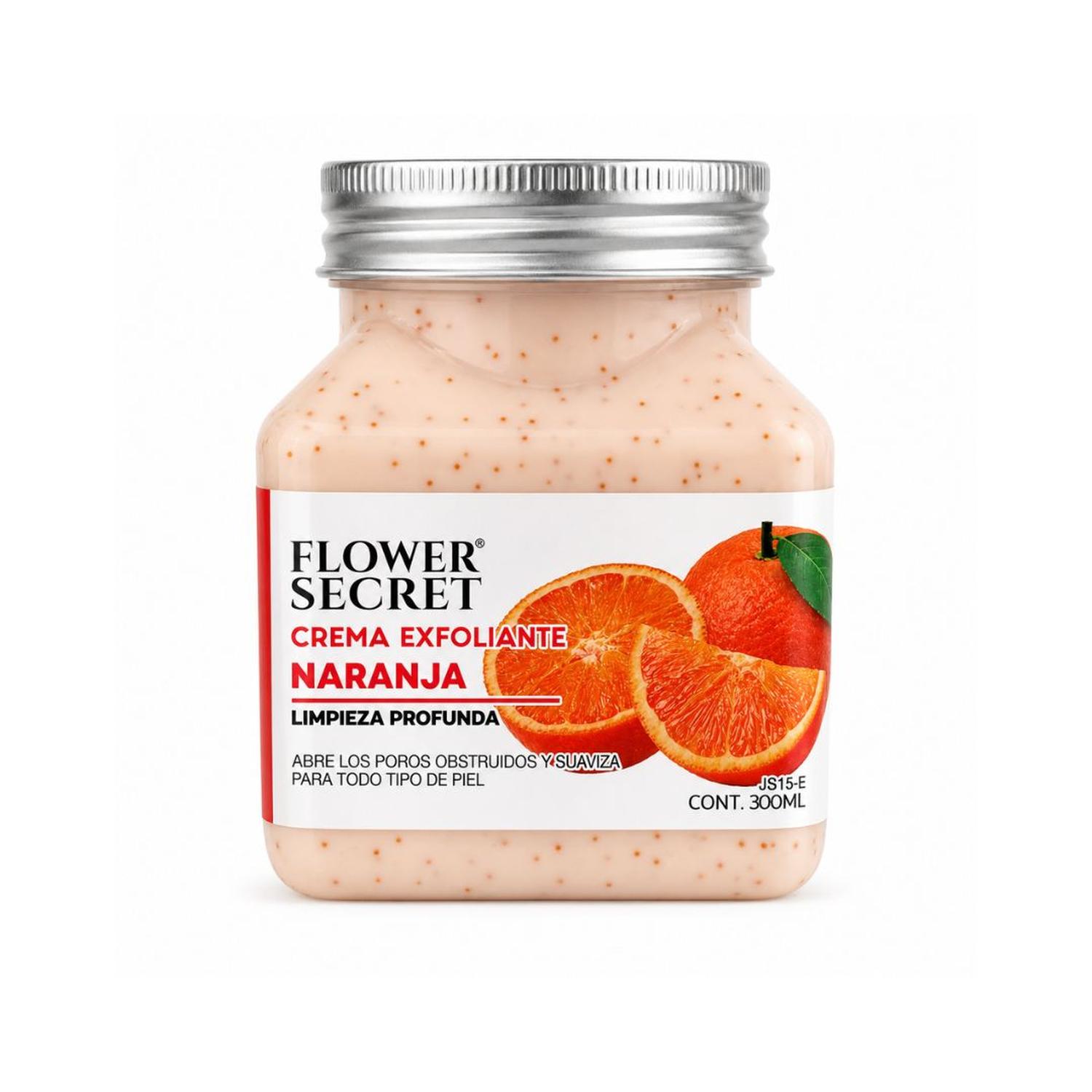 CREMA EXFOLIANTE CORPORAL JS15-E FLOWER SECRET NARANJA 300 ML - 1