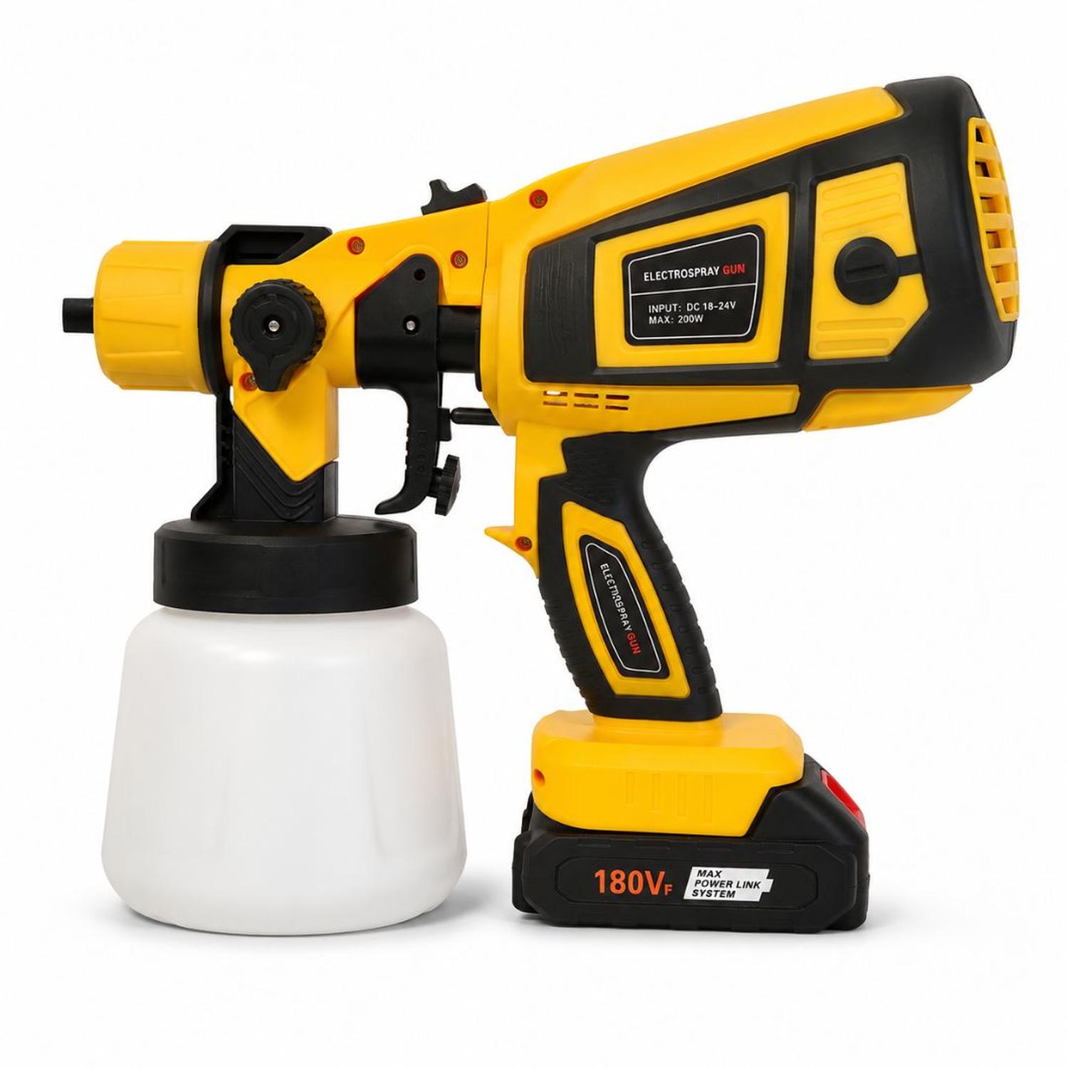 PISTOLA PARA PINTAR CN-6000D INALÁMBRICA RECARGABLE 180VF PULVERIZADOR 200W - 1