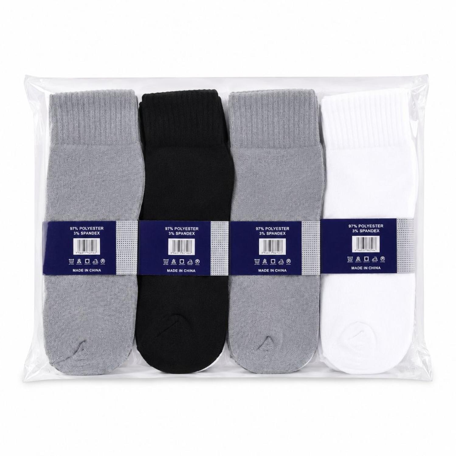 PACK X12 PARES DE MEDIAS CORTAS DEPORTIVAS SPORT 3 COLORES TALLA 40-46 - 7