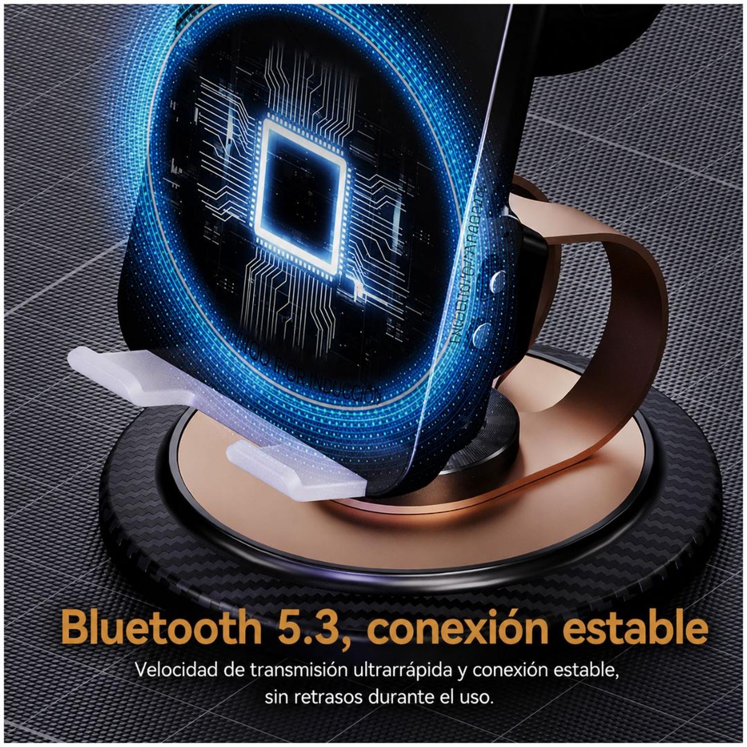 SOPORTE PARA CELULAR 360° CON PARLANTE INTEGRADO CONECTIVIDAD INDUCCIÓN BLUETOOTH 5.3 - 2
