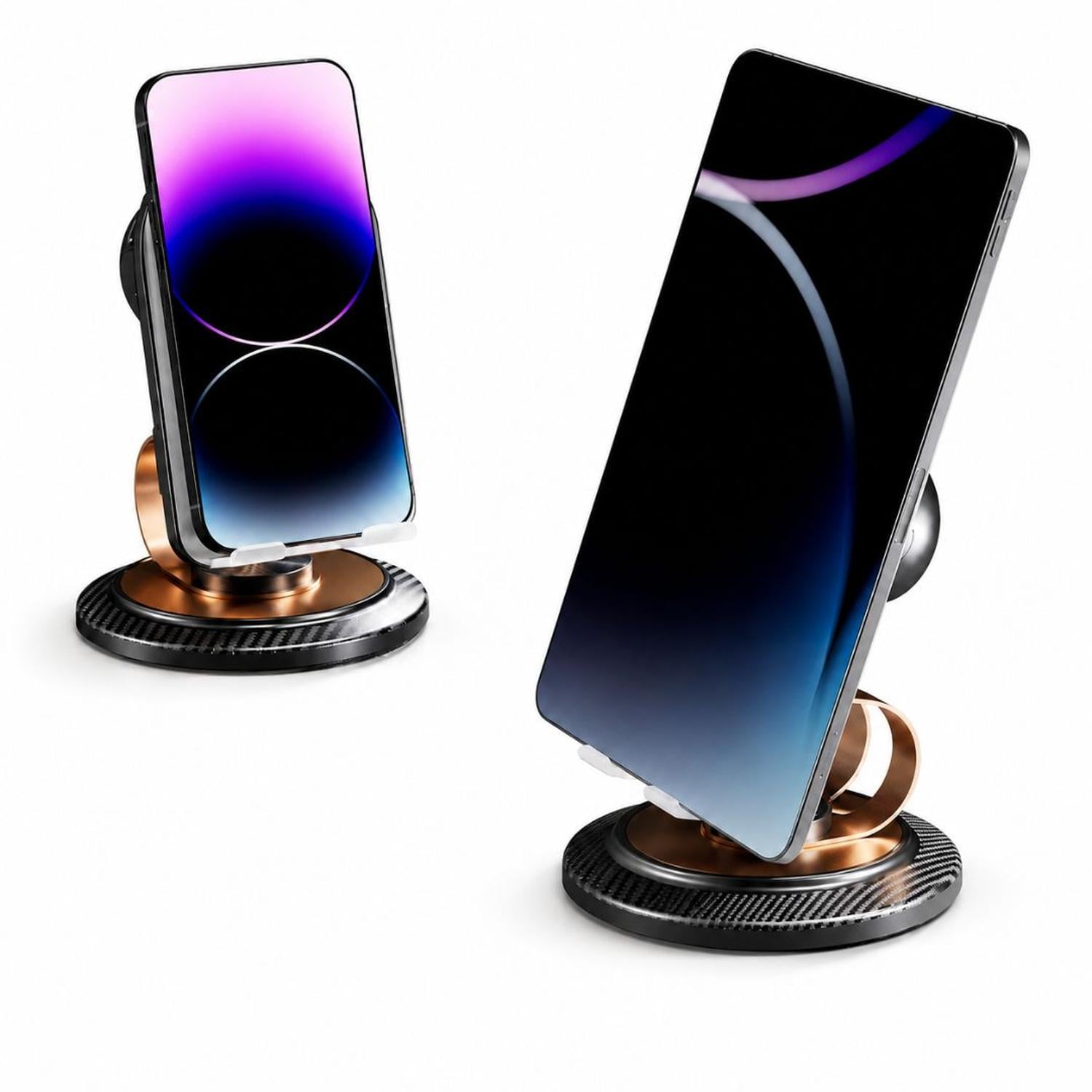 SOPORTE PARA CELULAR 360° CON PARLANTE INTEGRADO CONECTIVIDAD INDUCCIÓN BLUETOOTH 5.3 - 7