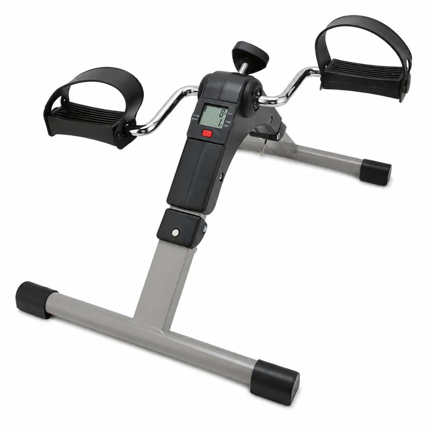 MINI BICICLETA ERGOMÉTRICA CON MONITOR DIGITAL PEDALERA FIT PORTÁTIL PLEGABLE - 1