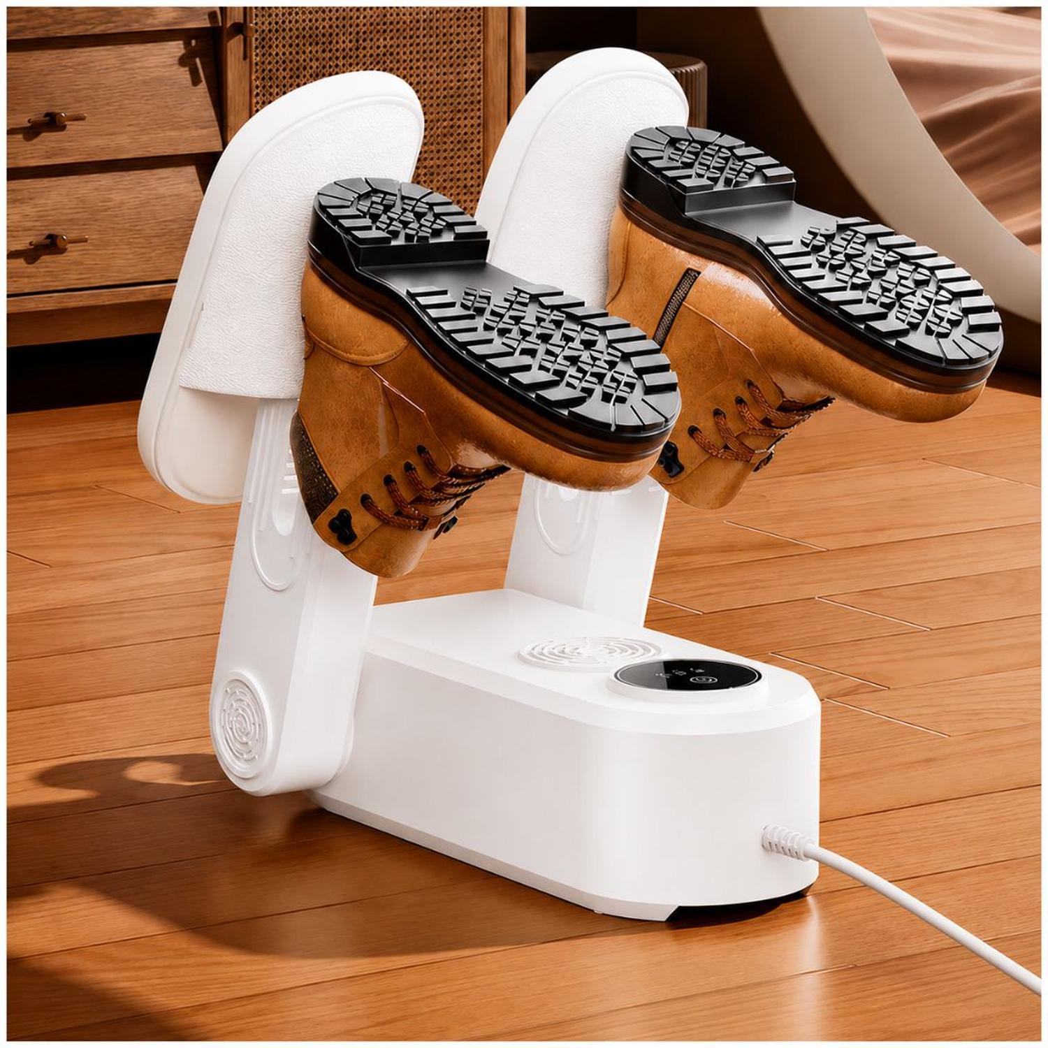 SECADOR ELÉCTRICO DE 4 ZAPATOS ZAPATILLAS HXQ-08 CON UV DESODORIZADOR 160W TAMAÑO M - 2