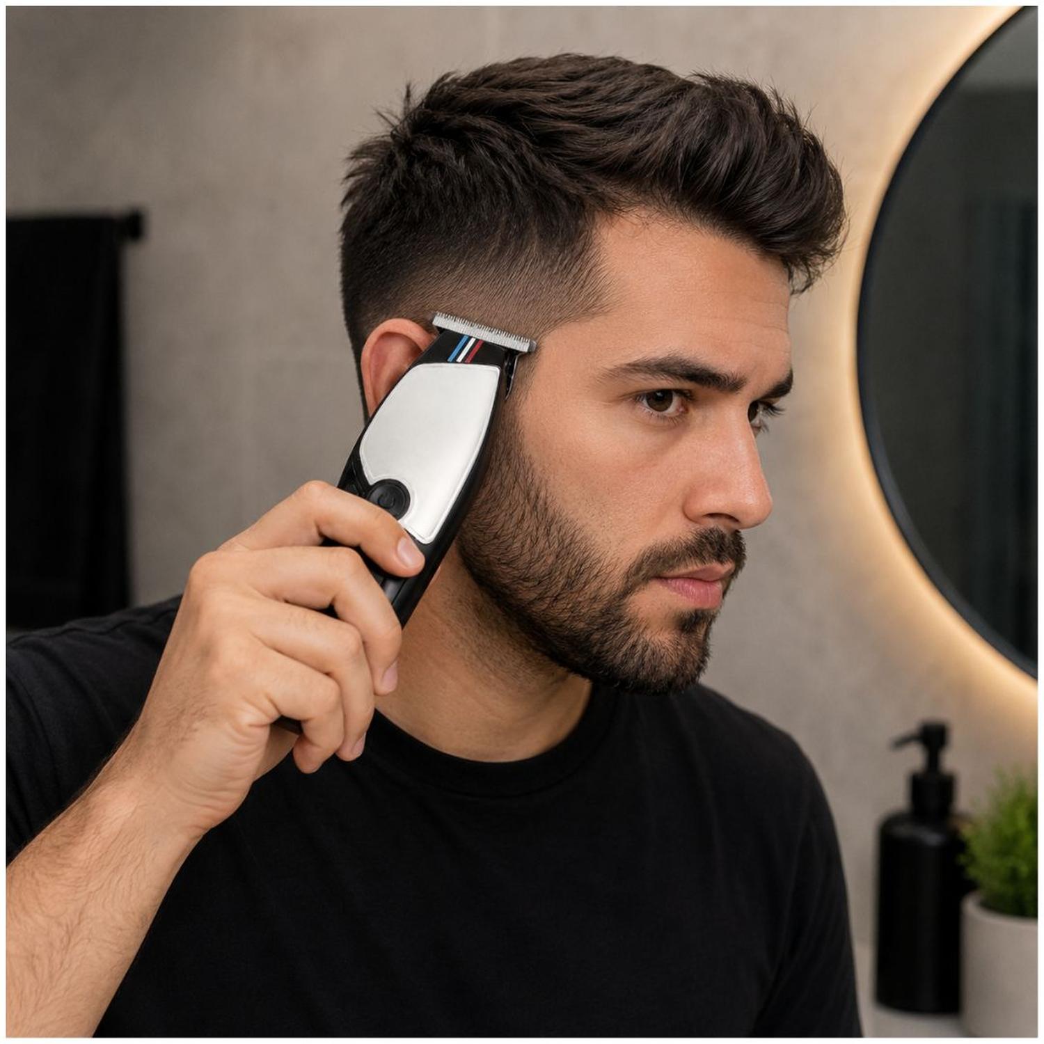 MÁQUINA CORTADORA DE CABELLO PELO RECARGABLE PROFESIONAL ROZIA HQ398 - 3