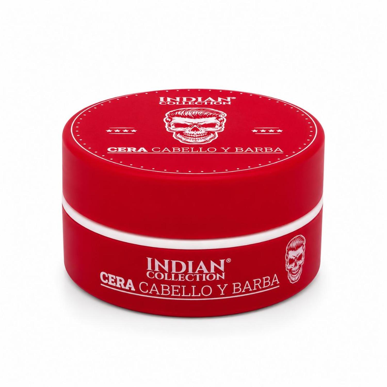 CERA PARA CABELLO Y BARBA INDIAN COLLECTION ROJO 150G ACABADO NATURAL - 1