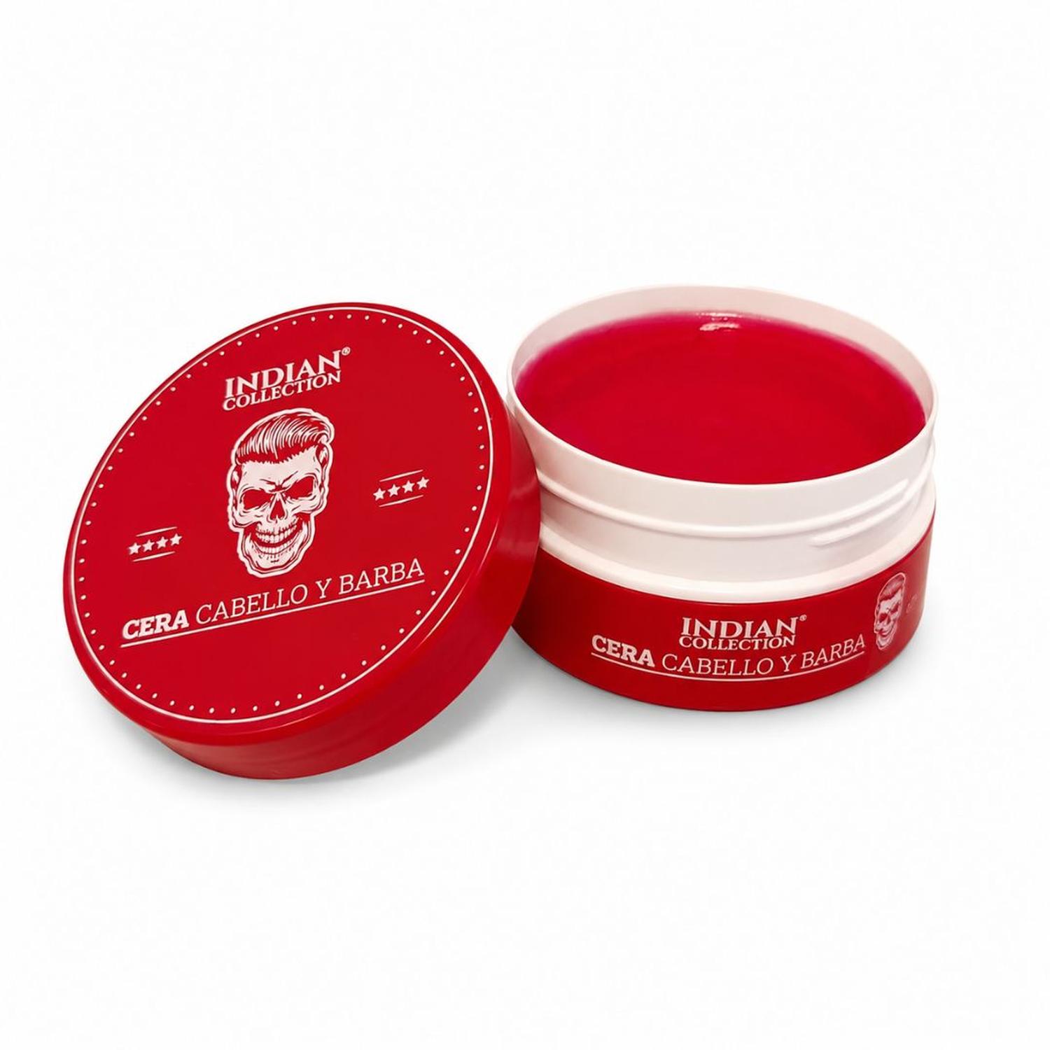 CERA PARA CABELLO Y BARBA INDIAN COLLECTION ROJO 150G ACABADO NATURAL - 2