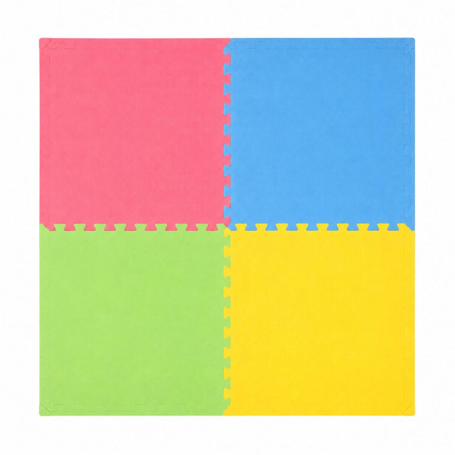 PACK X4 PISO ESPUMA INFANTIL 120X120CM TAPETE ACOLCHADO ANTIDESLIZANTE BEBÉS Y NIÑOS - 8