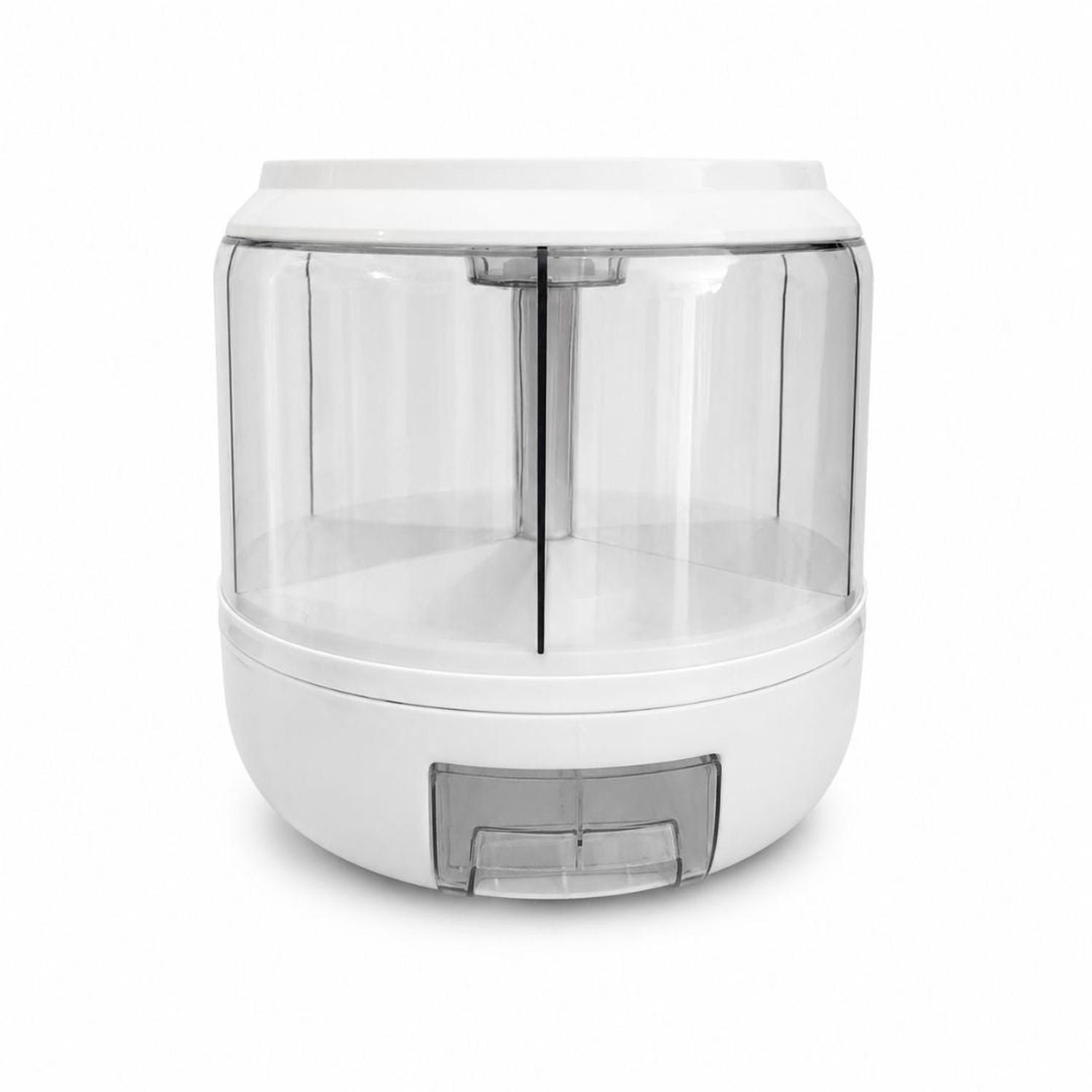 DISPENSADOR DE GRANOS ALIMENTOS ARROZ MENESTRAS ROTACIÓN 360° 6 SECCIONES - 4