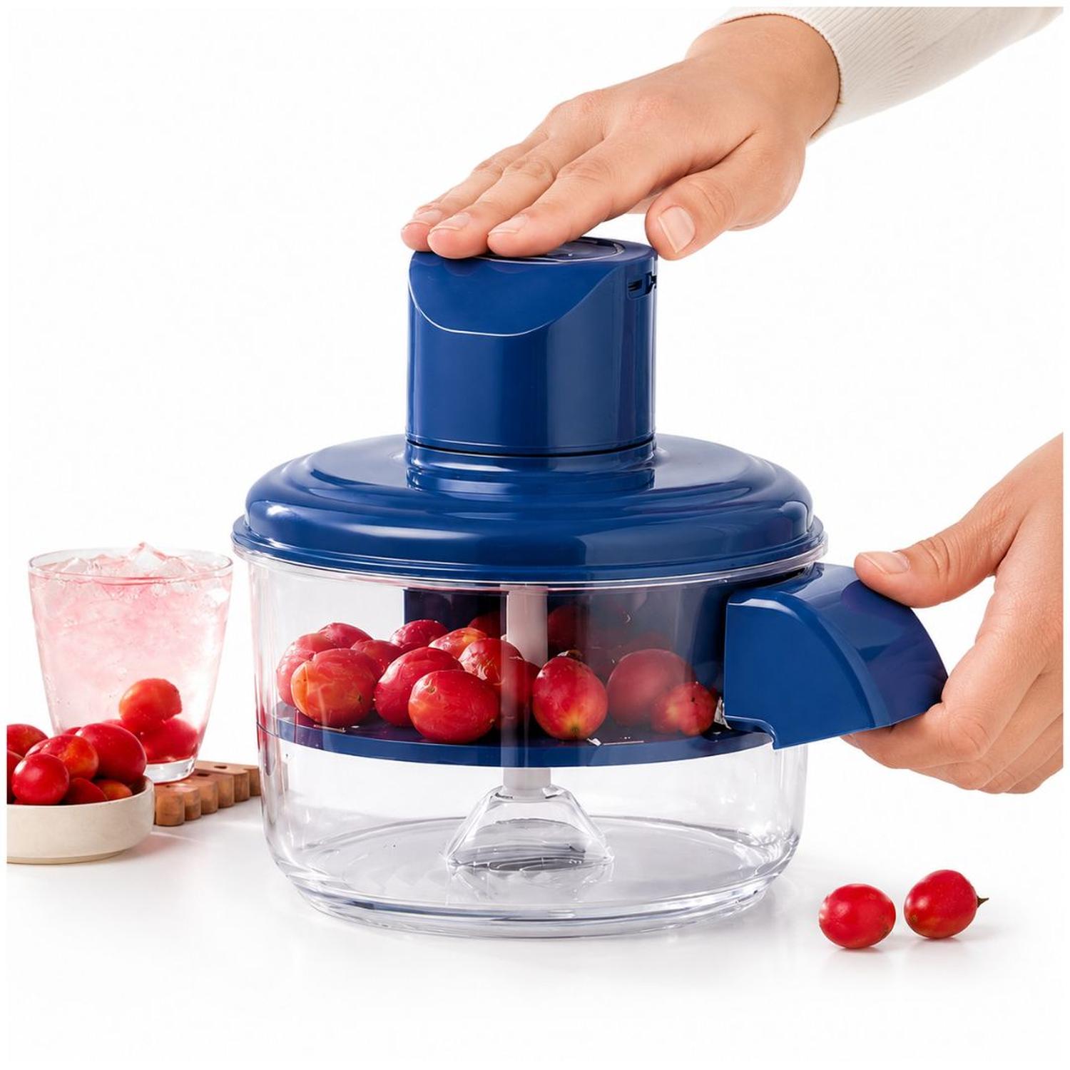 PELADOR ELÉCTRICO RECARGABLE PARA FRUTA VERDURAS ALIMENTOS MULTIUSOS 5 CUCHILLAS - 1