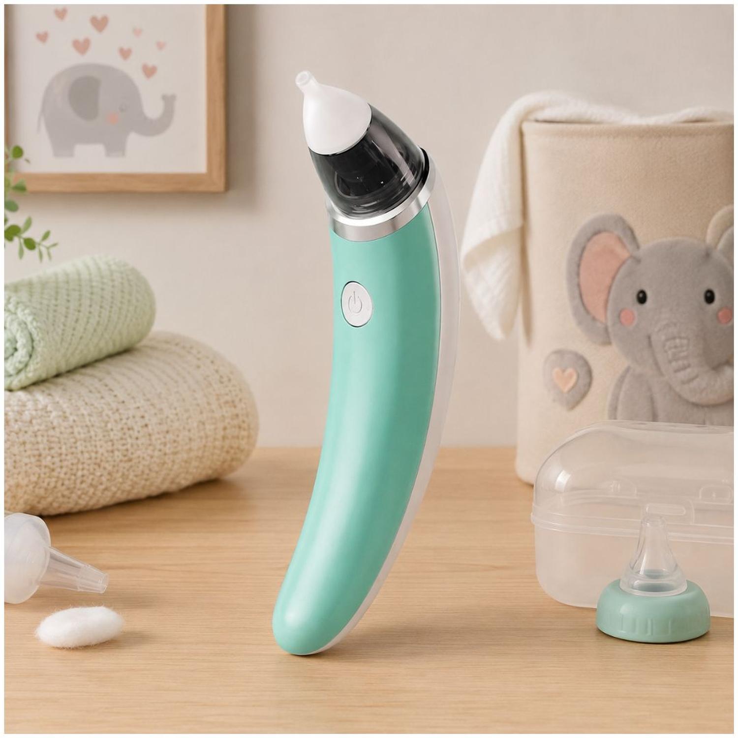 ASPIRADOR SUCCIONADOR NASAL ELÉCTRICO RECARGABLE PARA BEBE + ACCESORIOS - 4