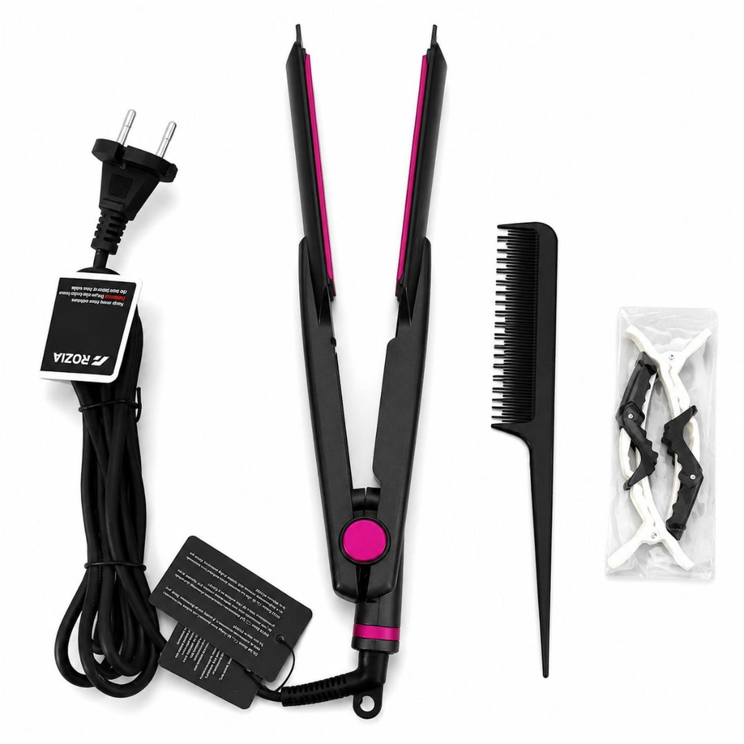 PLANCHA DE PELO ALISADOR PROFESIONAL PARA CABELLO ROZIA HR859 T° HASTA 527°C - 4